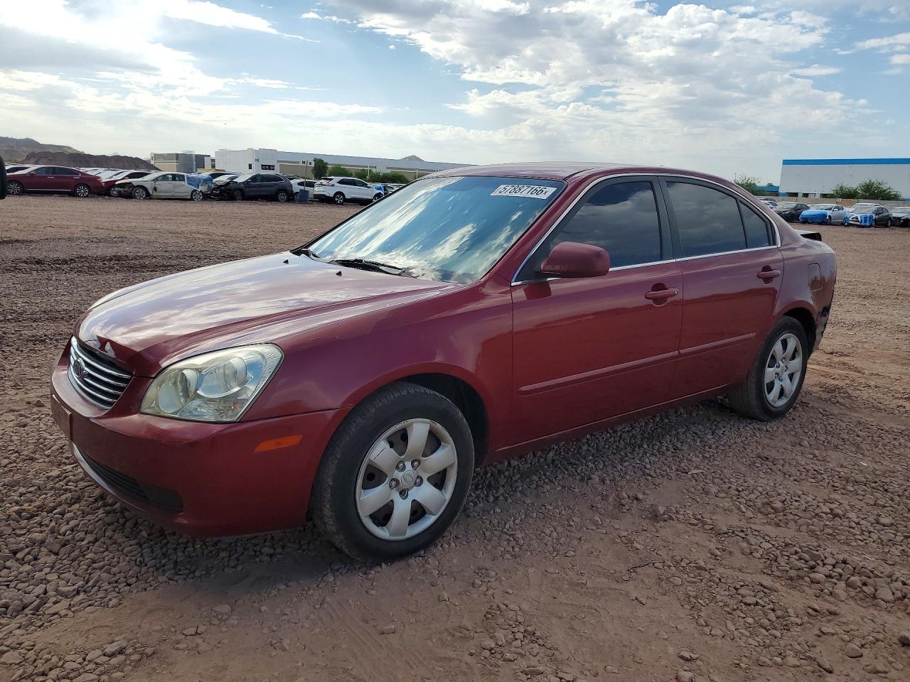 2008 Kia Optima Lx Red vin: KNAGE123085184137