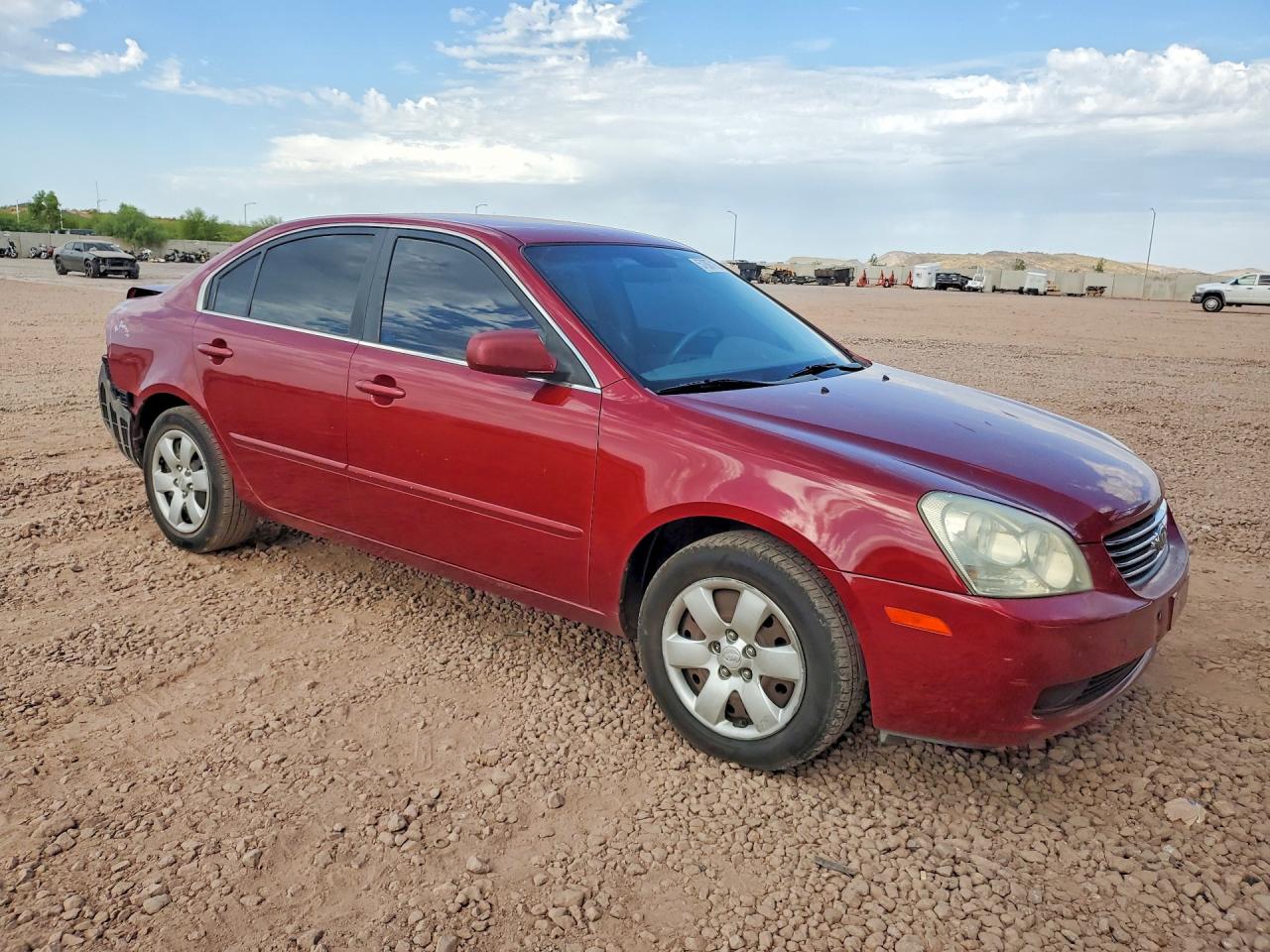2008 Kia Optima Lx Red vin: KNAGE123085184137