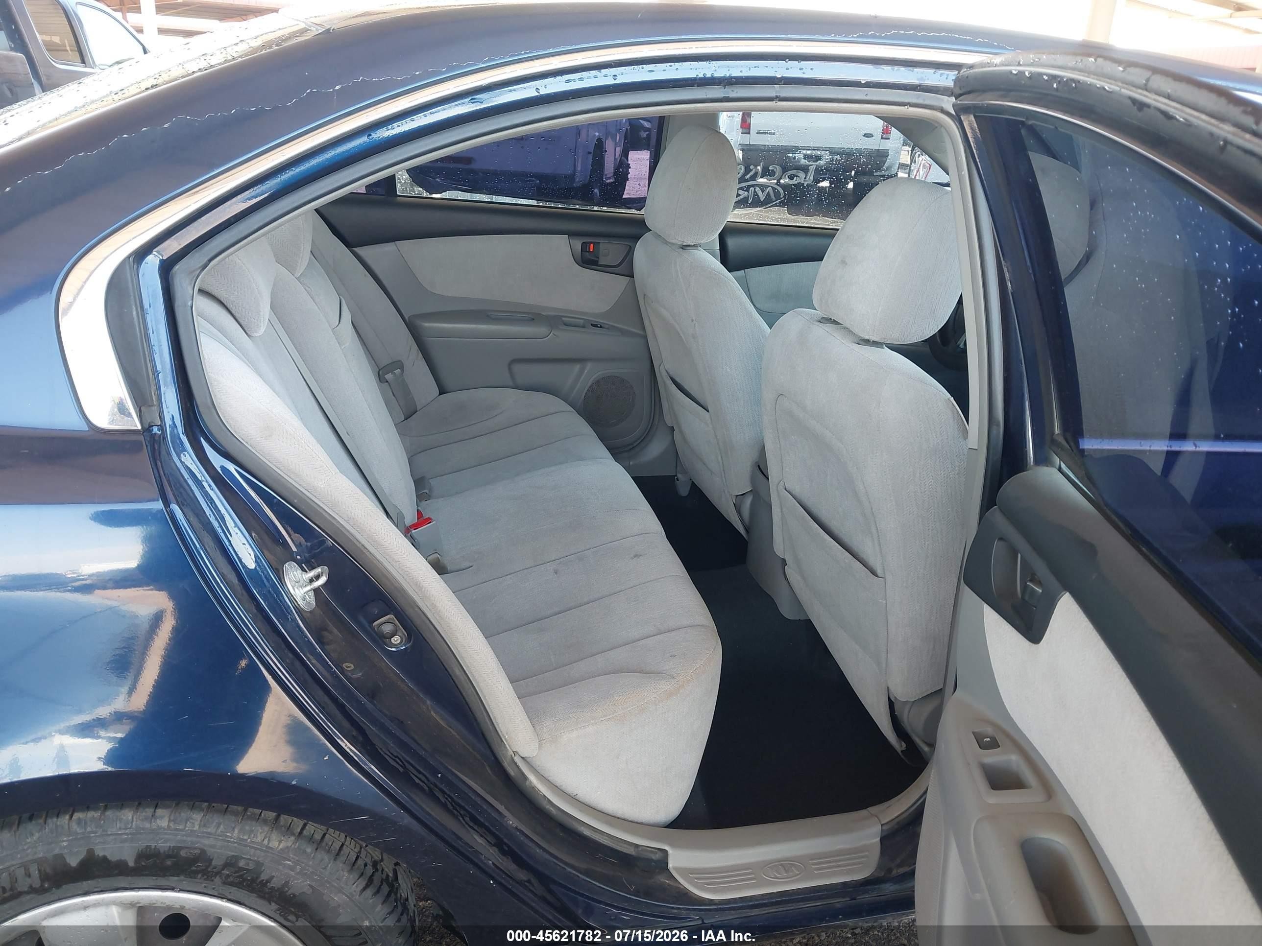 2008 Kia Optima Lx Blue vin: KNAGE123185188598