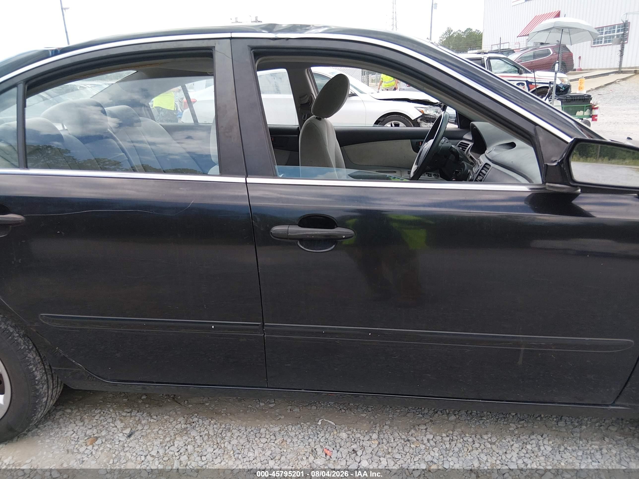 2007 Kia Optima Lx Black vin: KNAGE123275139814