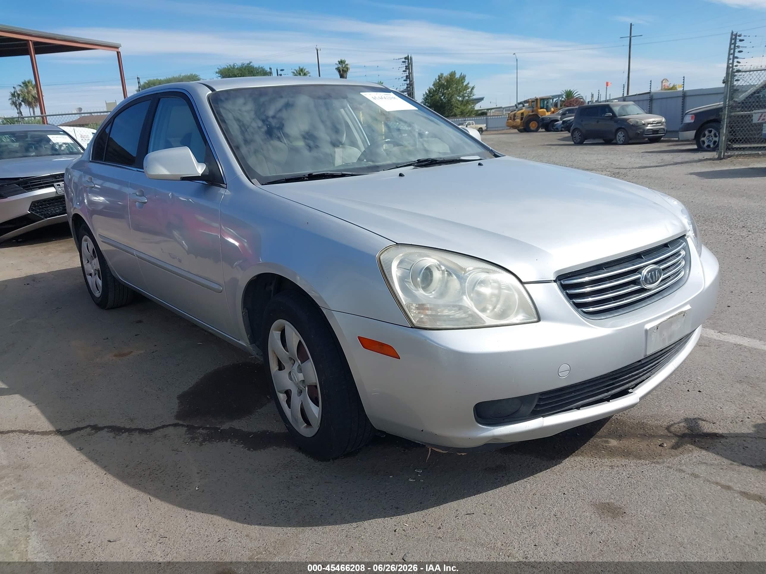 2008 Kia Optima Lx Silver vin: KNAGE123285189761