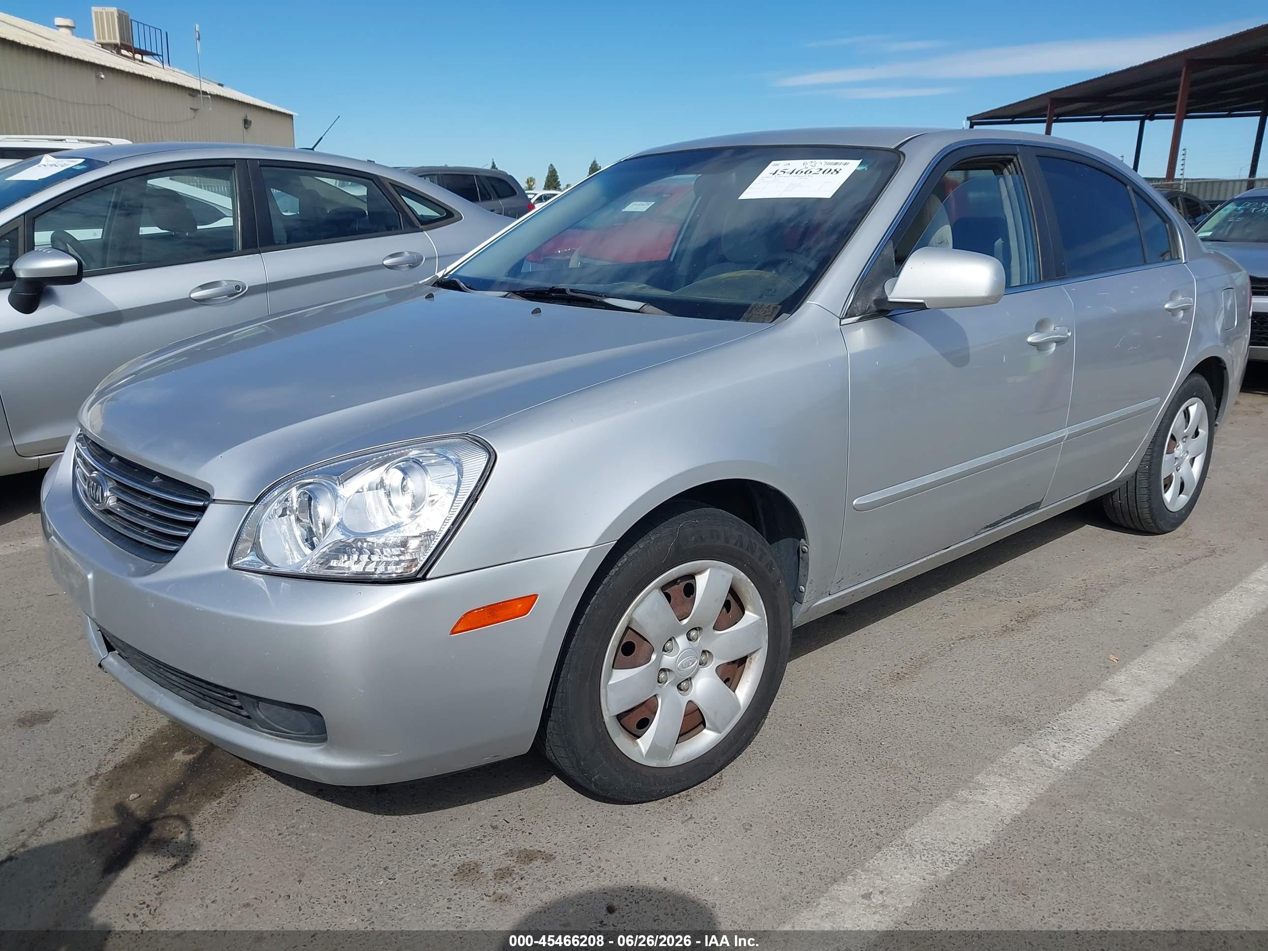 2008 Kia Optima Lx Silver vin: KNAGE123285189761