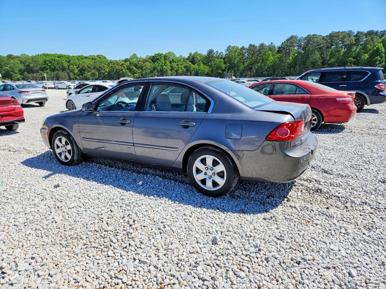 2008 Kia Optima Lx/ex Gray vin: KNAGE123285209247