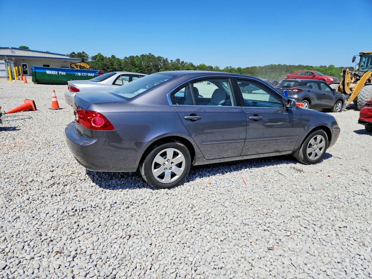 2008 Kia Optima Lx/ex Gray vin: KNAGE123285209247