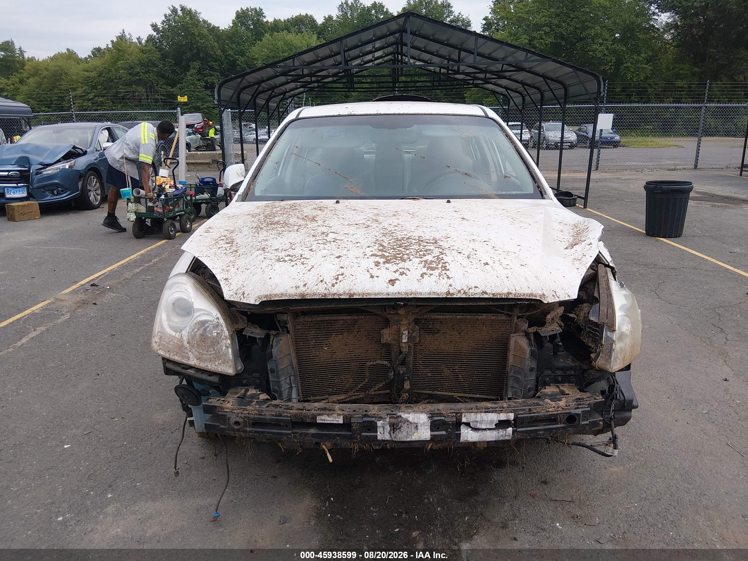2008 Kia Optima Ex White vin: KNAGE123285226663