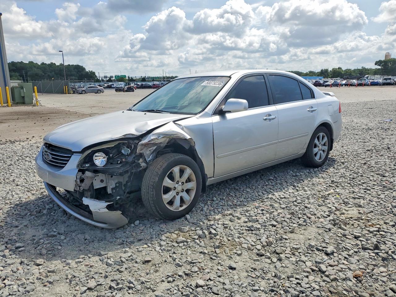 2008 Kia Optima Lx Silver vin: KNAGE123285263499