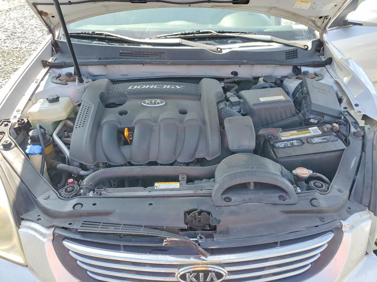 2008 Kia Optima Lx Silver vin: KNAGE123285263499