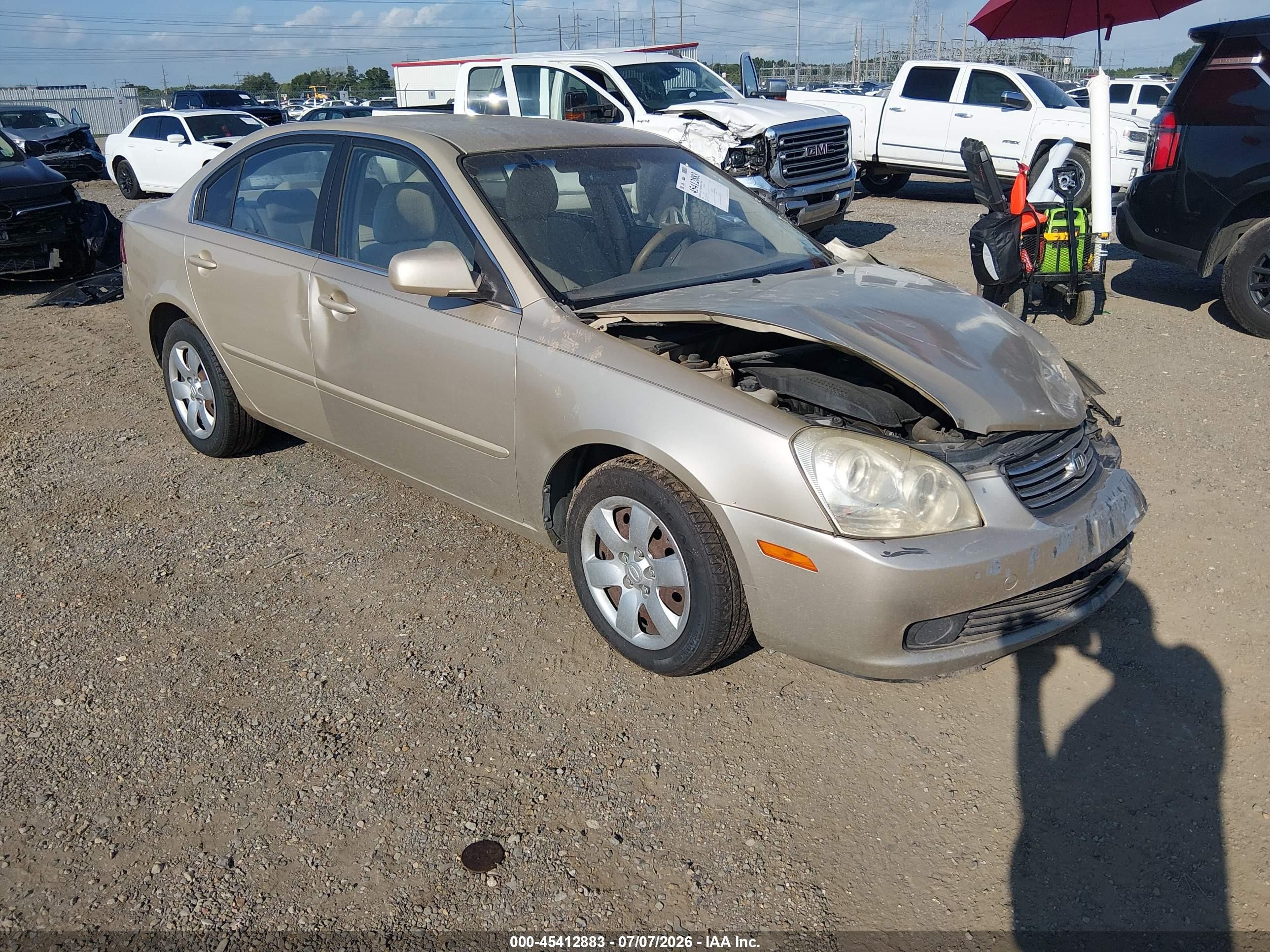 2008 Kia Optima Lx Tan vin: KNAGE123285265530