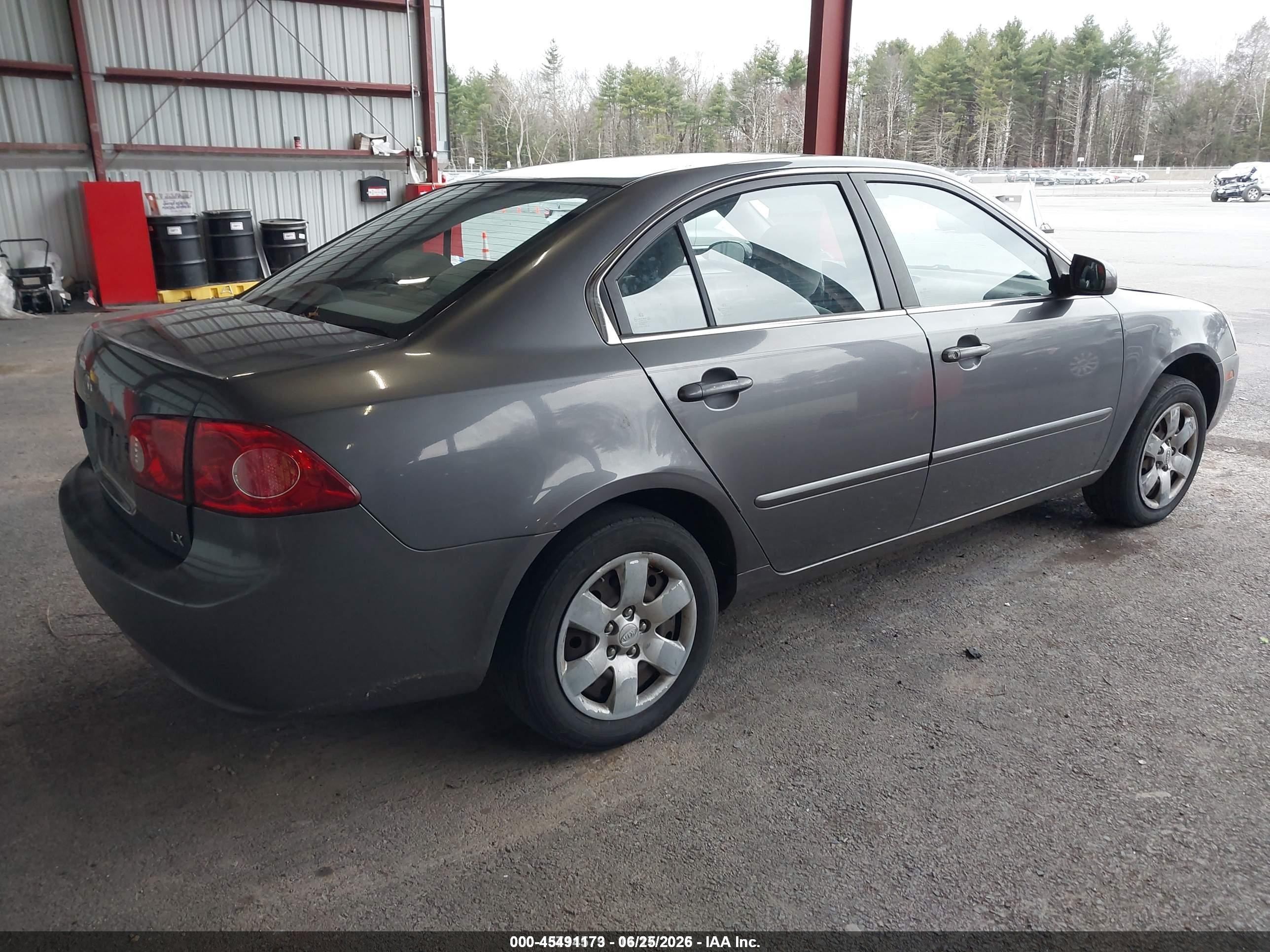 2006 Kia Optima Ex (new)/lx (new) Gray vin: KNAGE123365038280