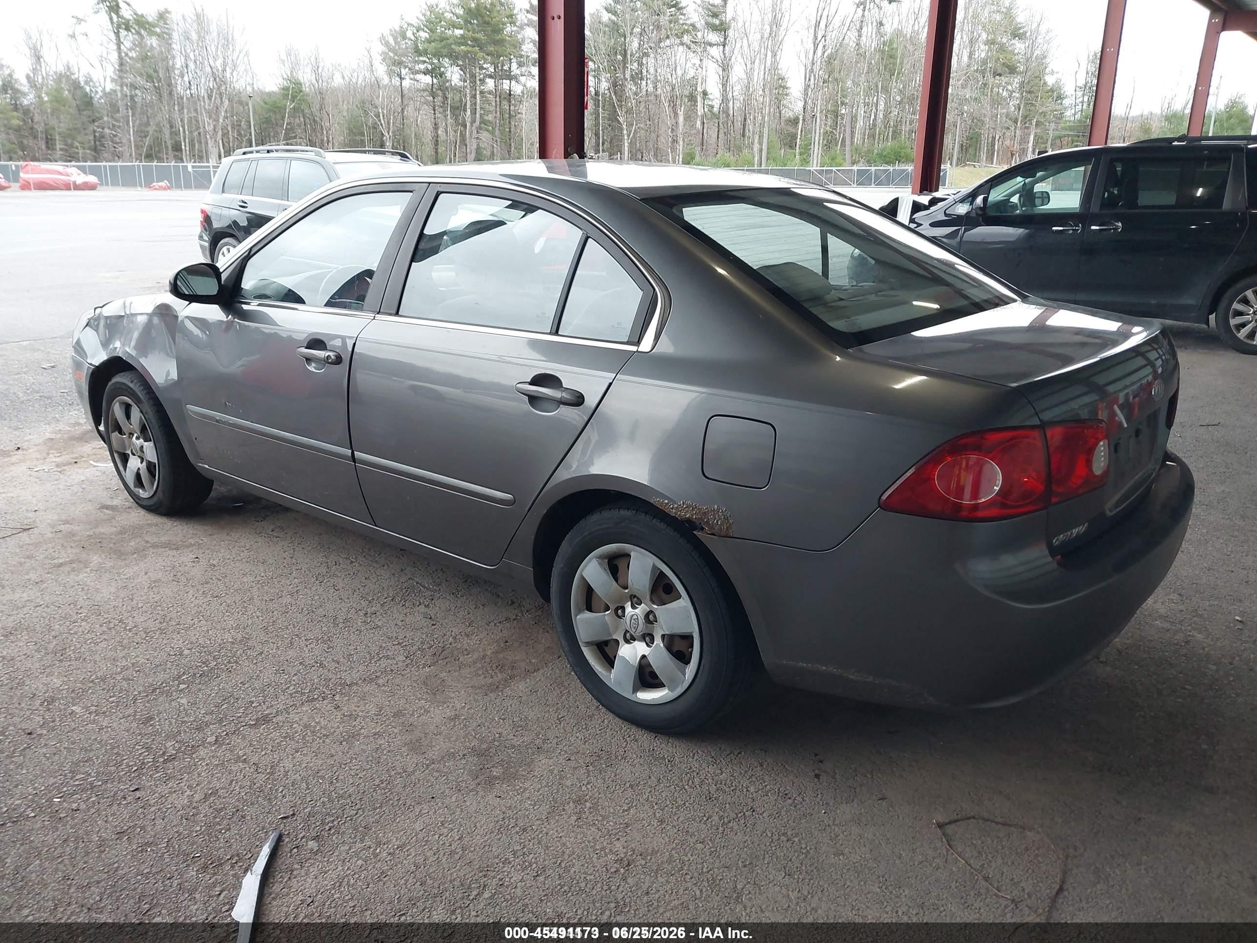2006 Kia Optima Ex (new)/lx (new) Gray vin: KNAGE123365038280