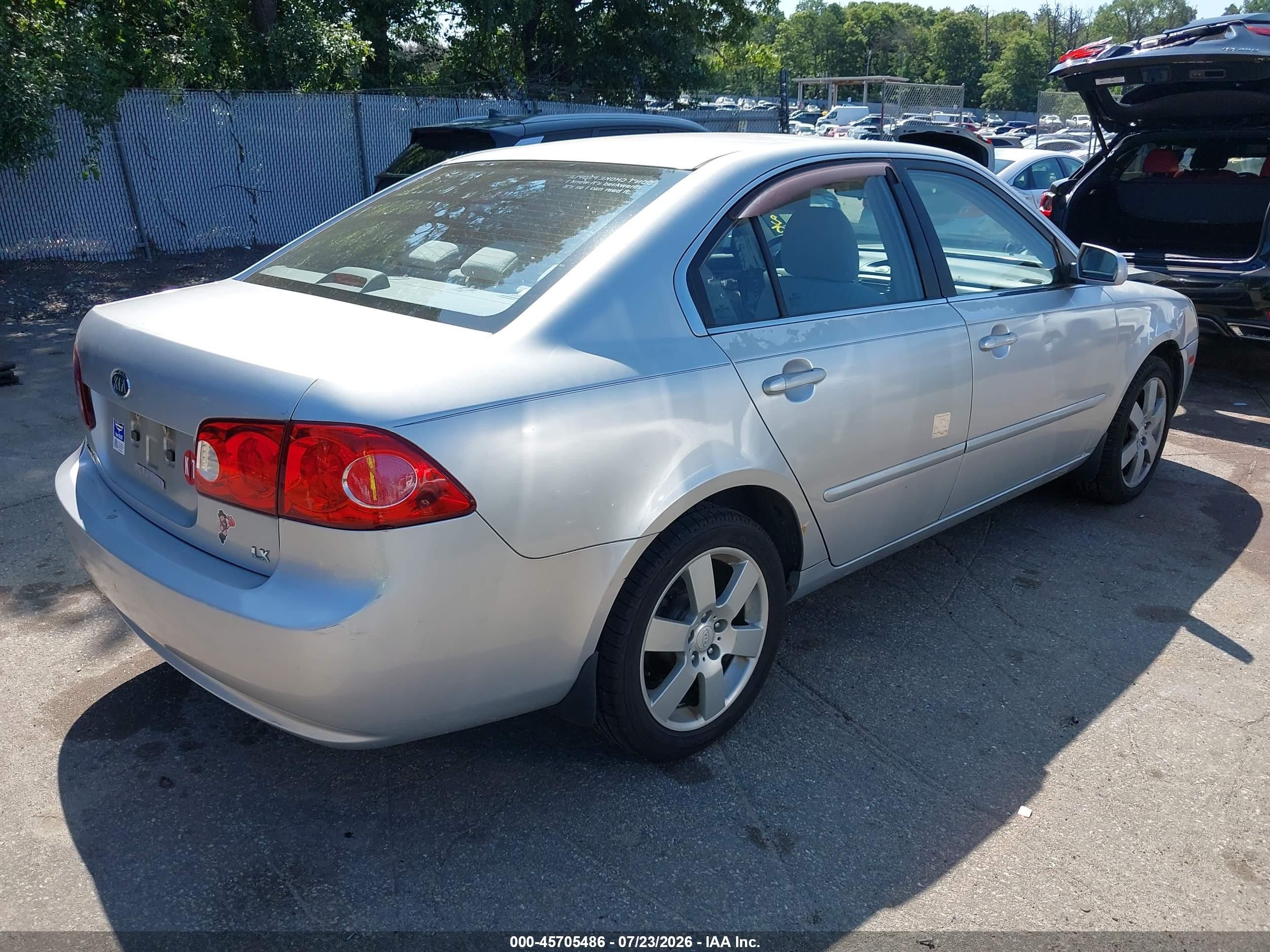 2006 Kia Optima Ex (new)/lx (new) Silver vin: KNAGE123365060831