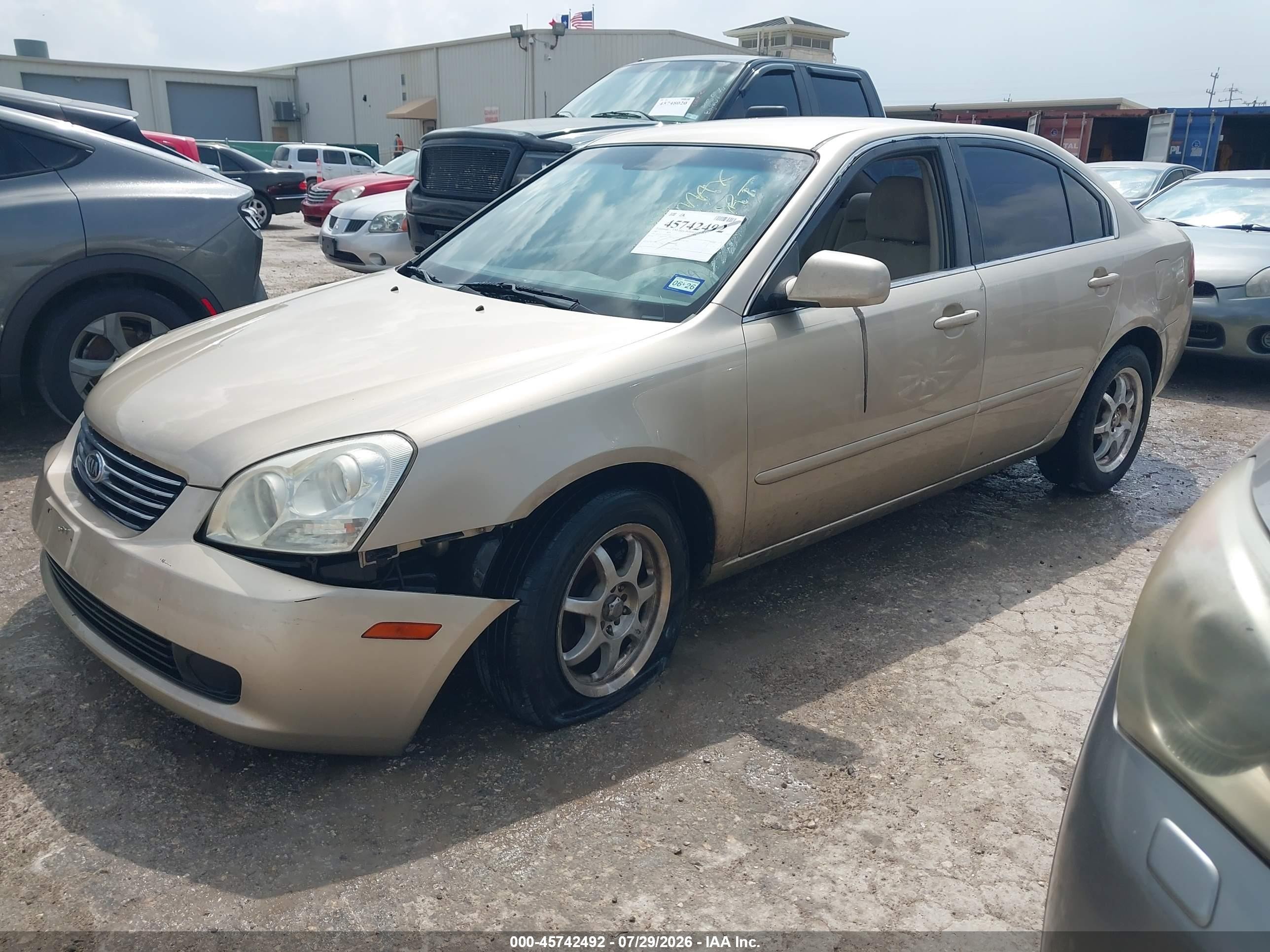 2007 Kia Optima Lx Champagne vin: KNAGE123375129762