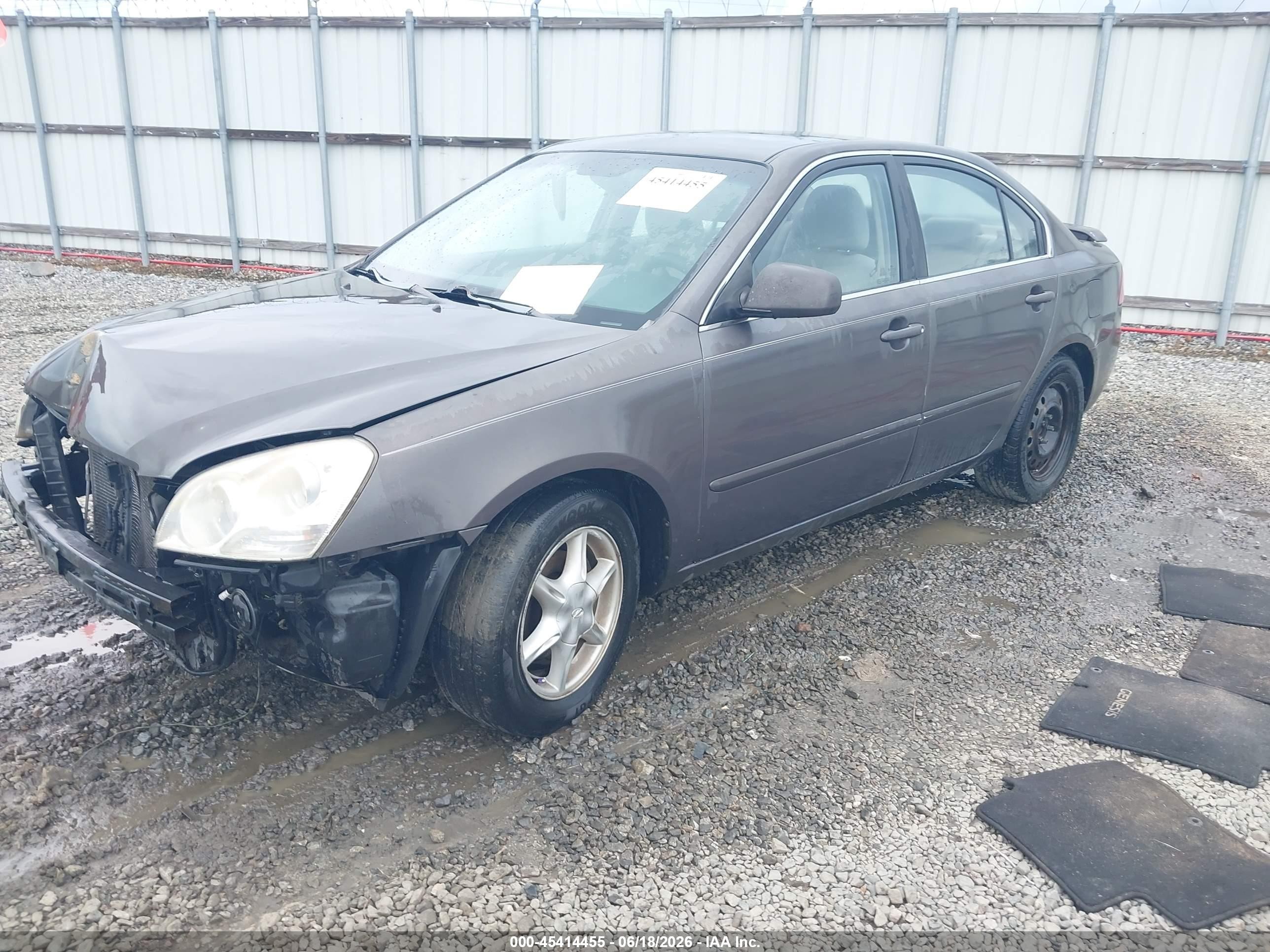 2007 Kia Optima Lx Gray vin: KNAGE123375150403