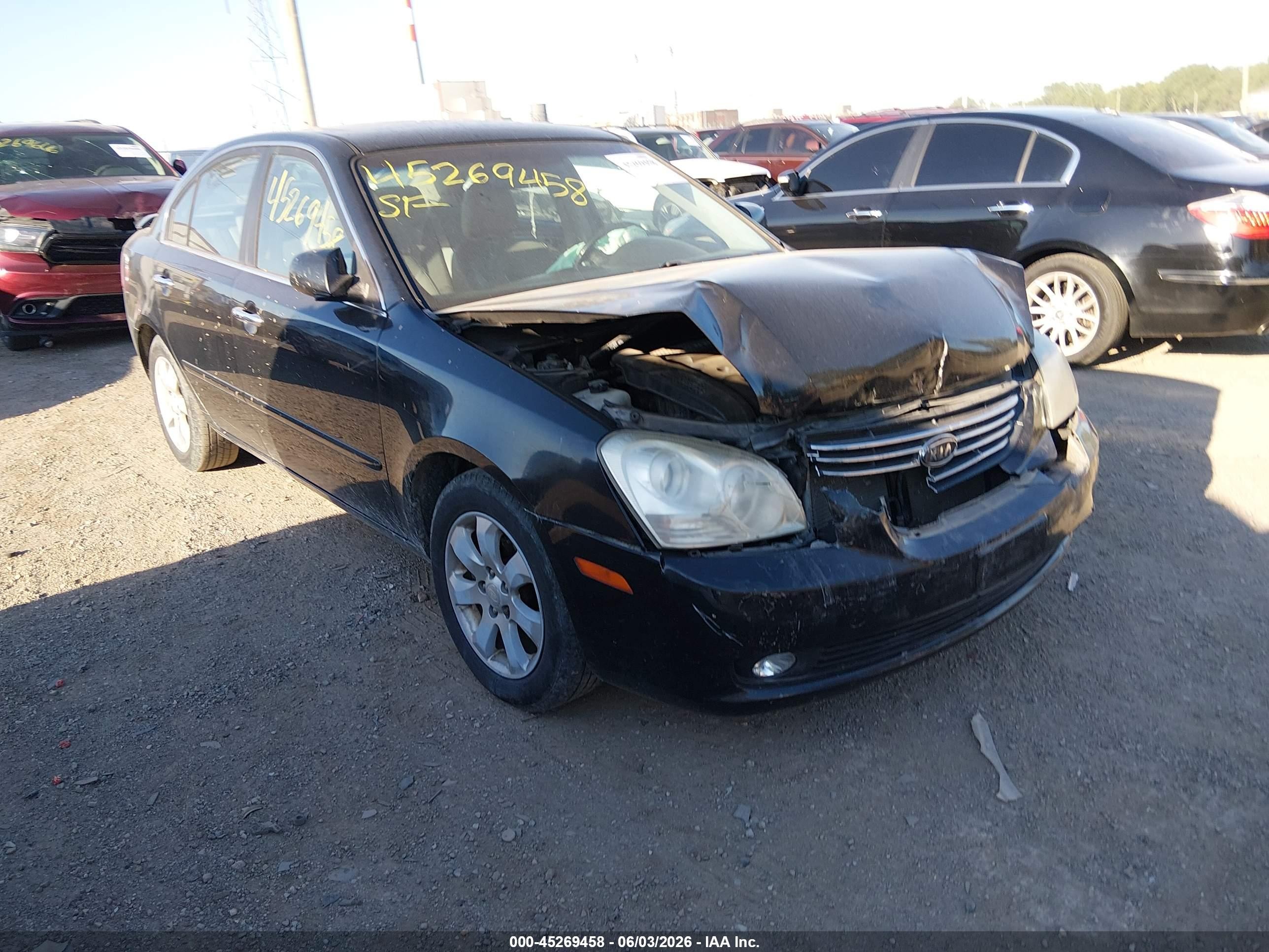 2008 Kia Optima Ex Black vin: KNAGE123385229443