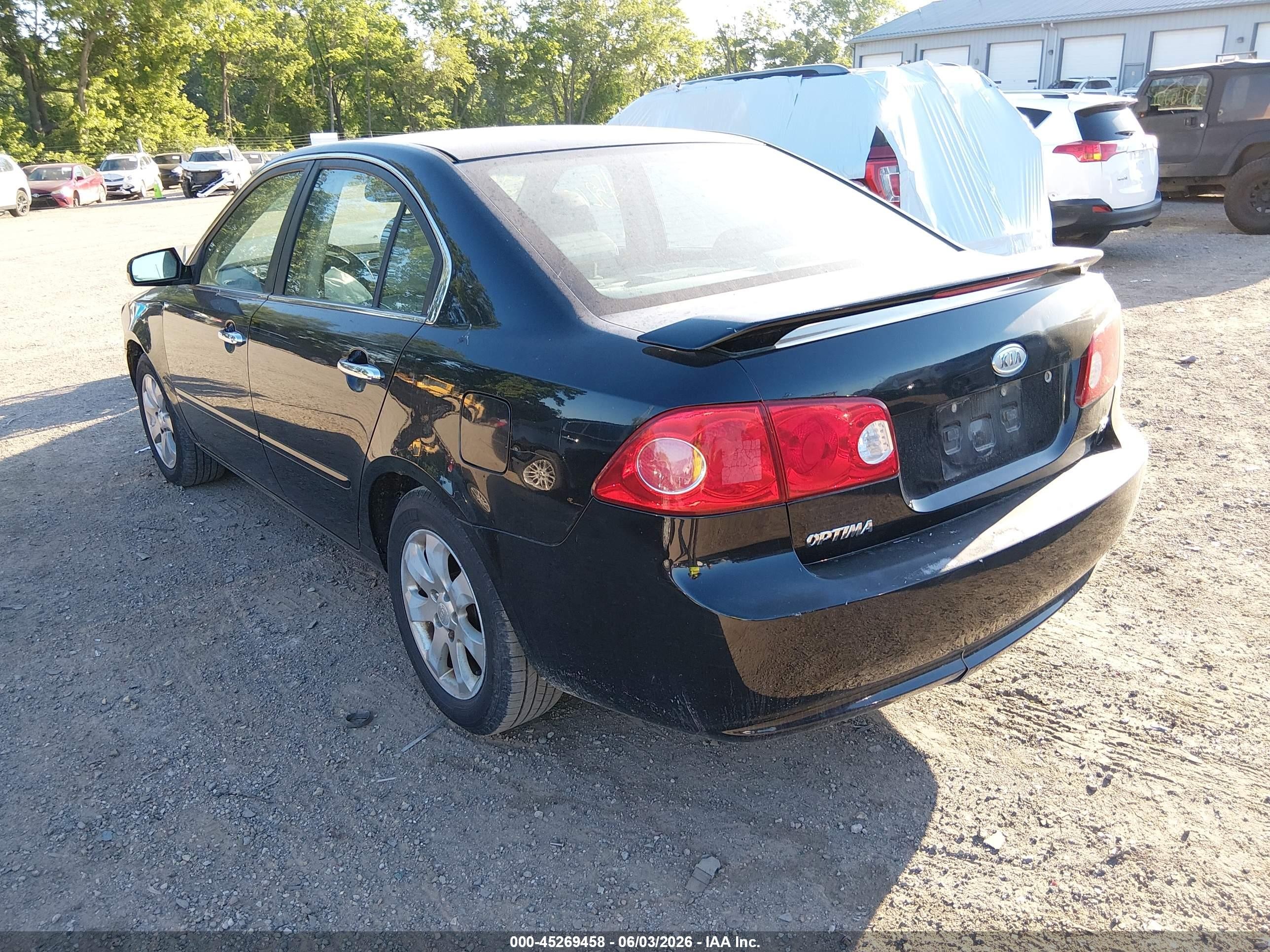 2008 Kia Optima Ex Black vin: KNAGE123385229443