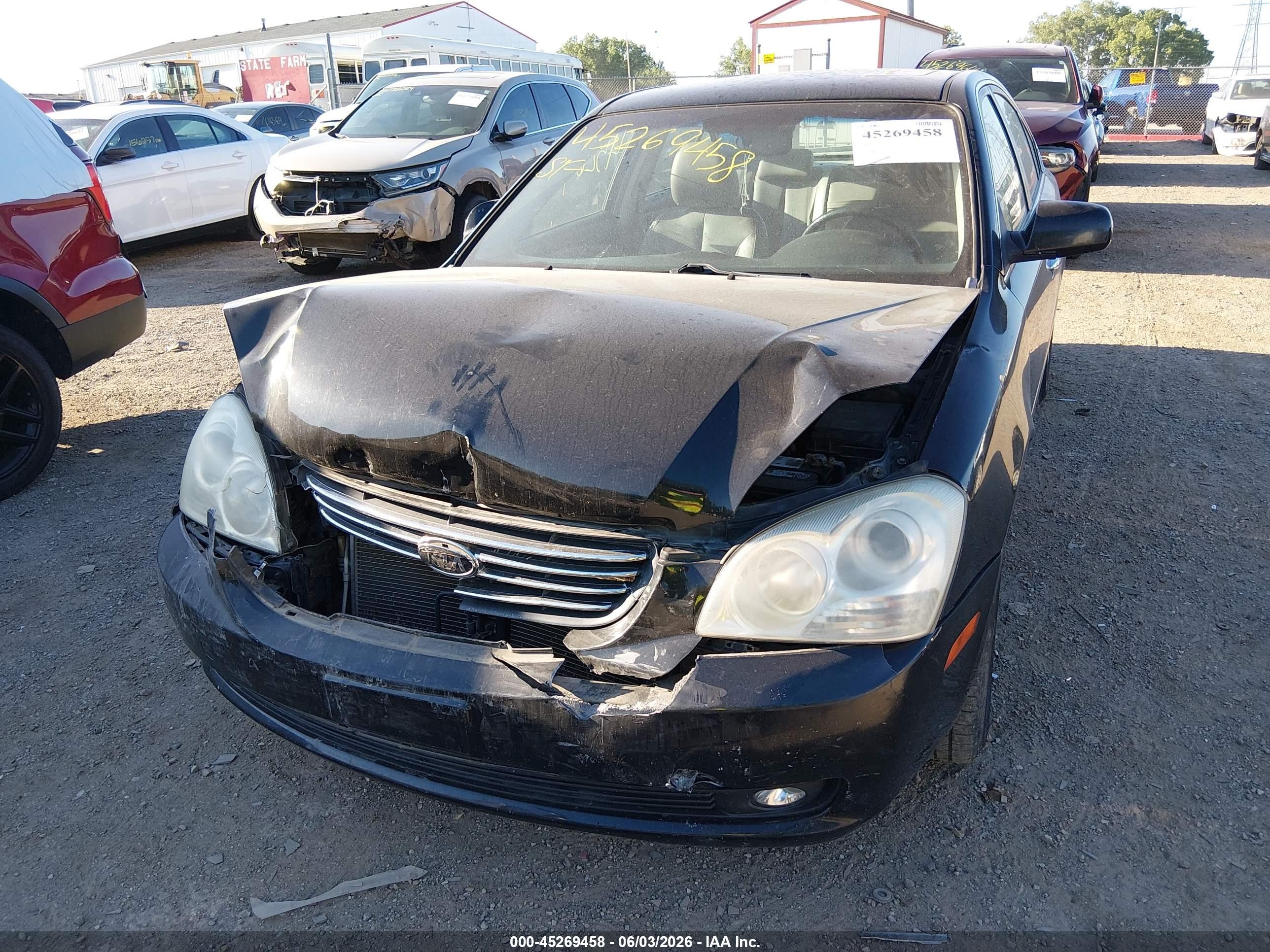 2008 Kia Optima Ex Black vin: KNAGE123385229443