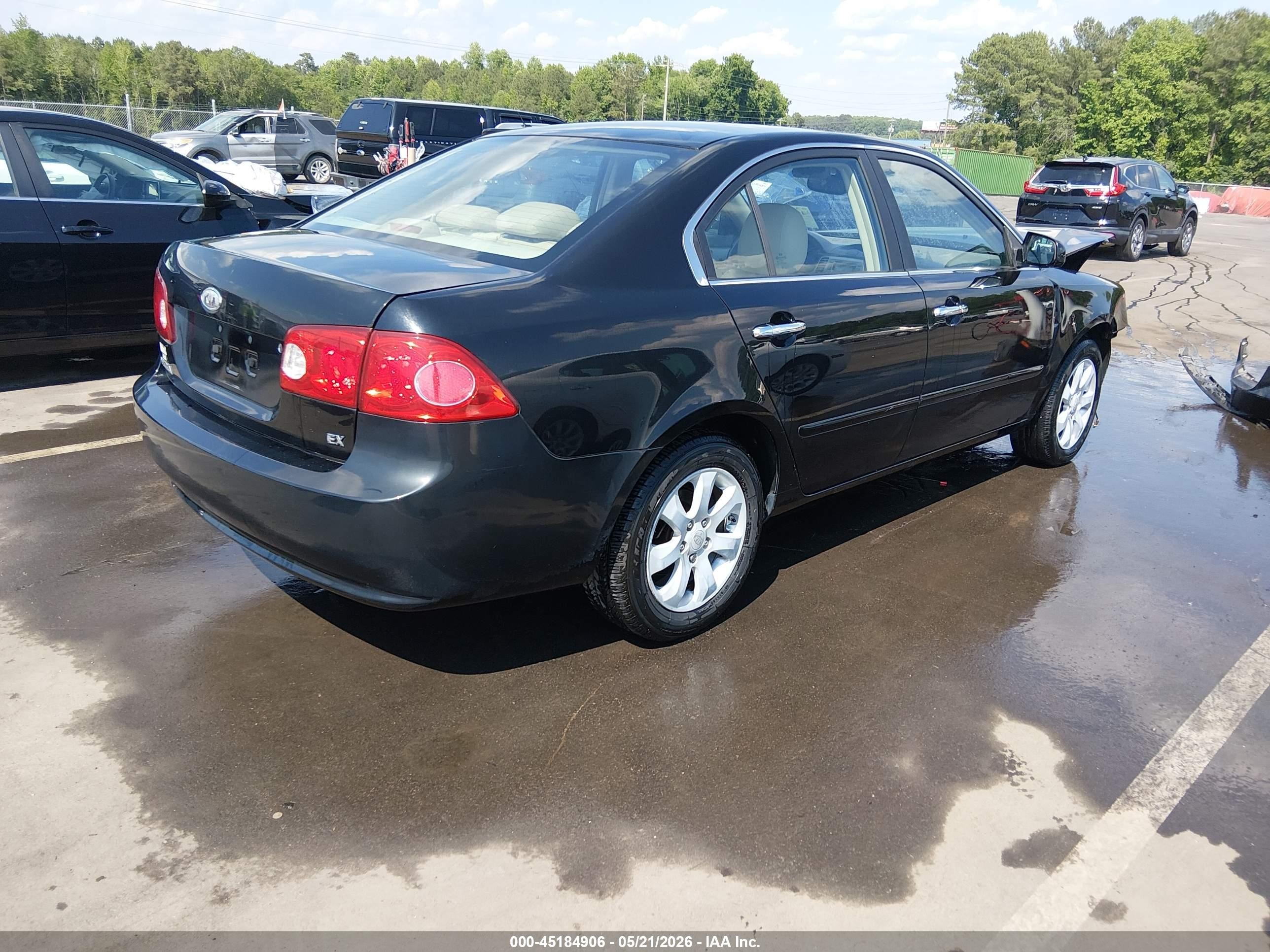 2008 Kia Optima Ex Black vin: KNAGE123385255234