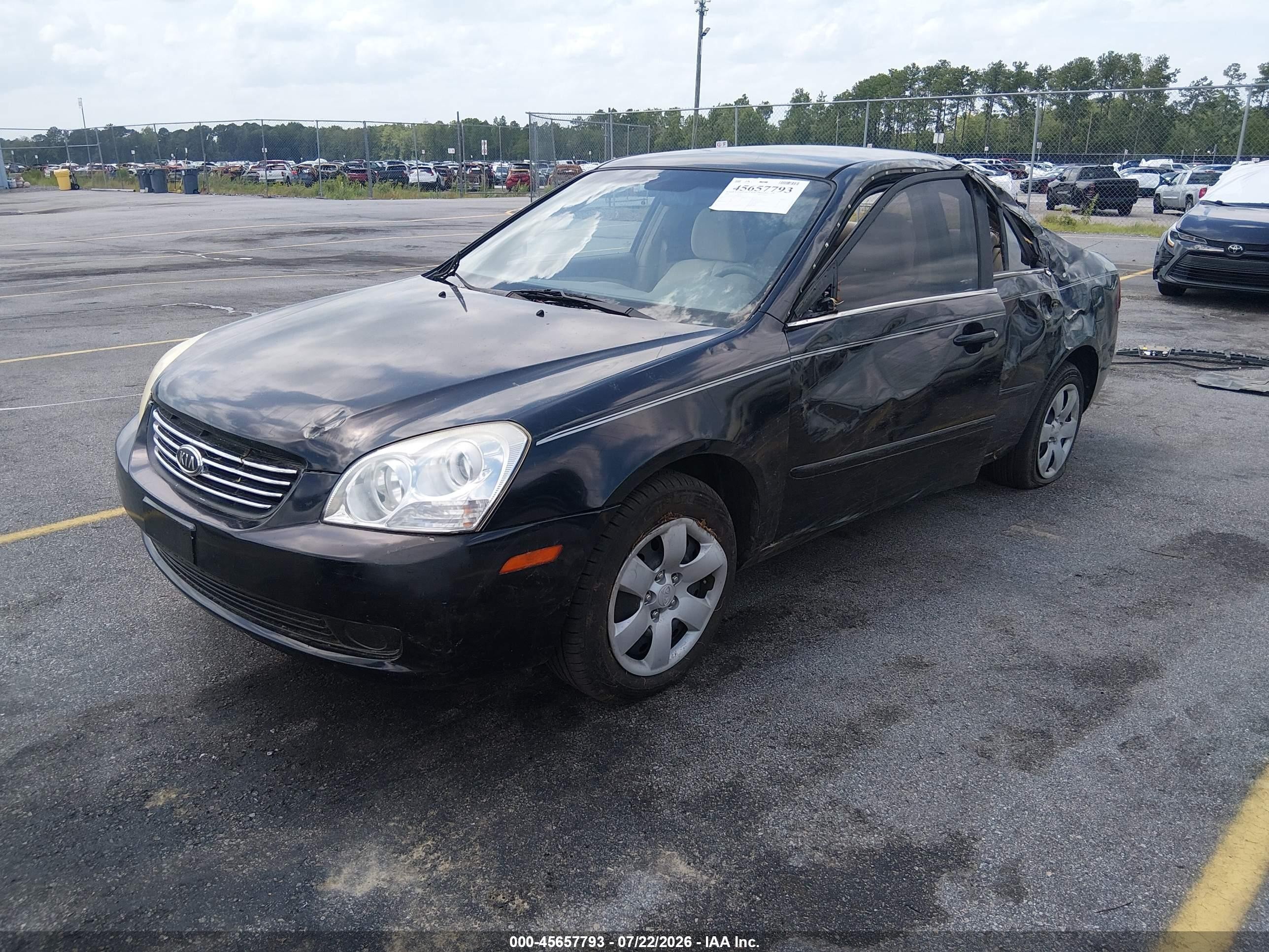 2006 Kia Optima Ex (new)/lx (new) Black vin: KNAGE123465045836
