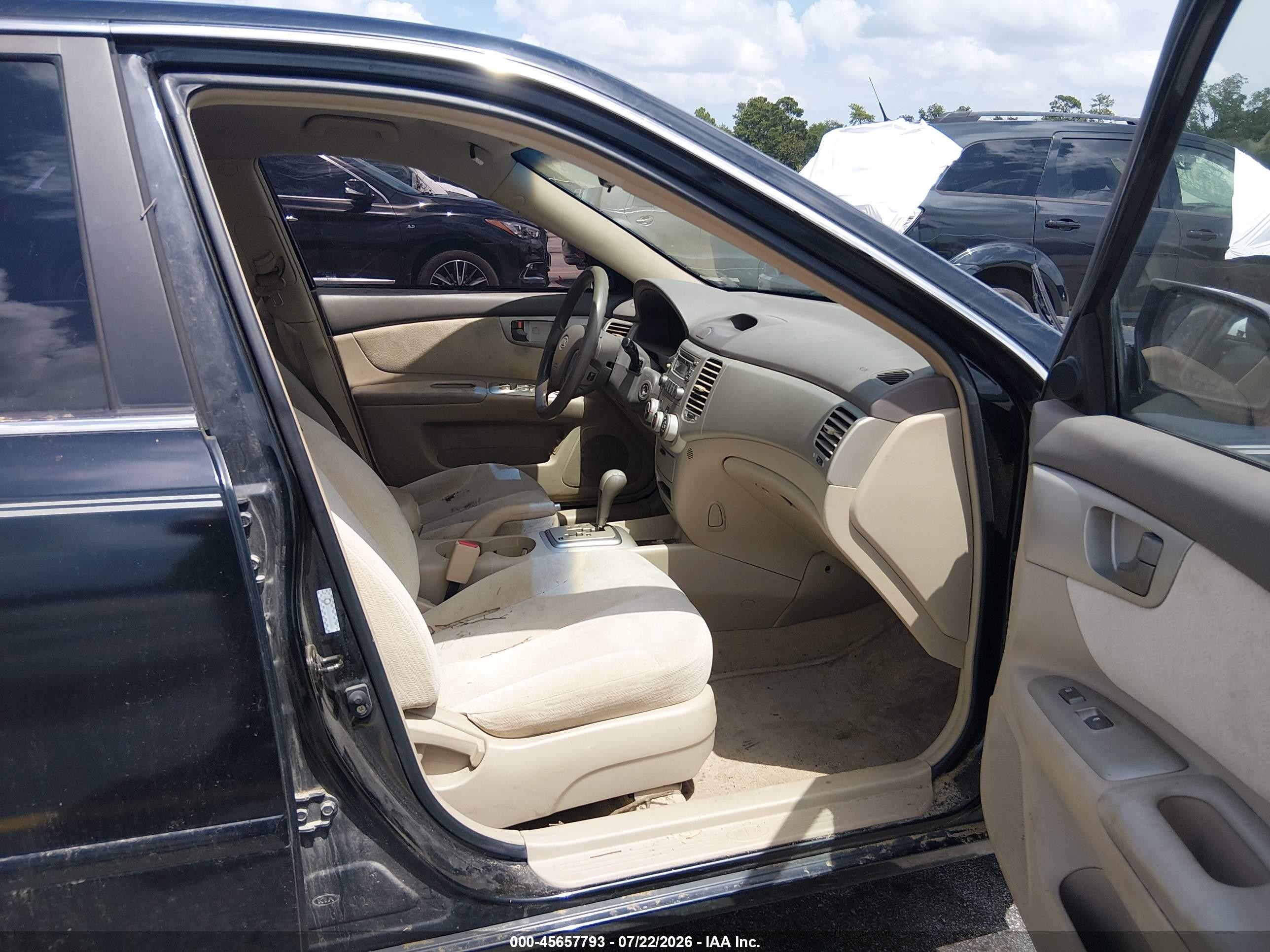 2006 Kia Optima Ex (new)/lx (new) Black vin: KNAGE123465045836