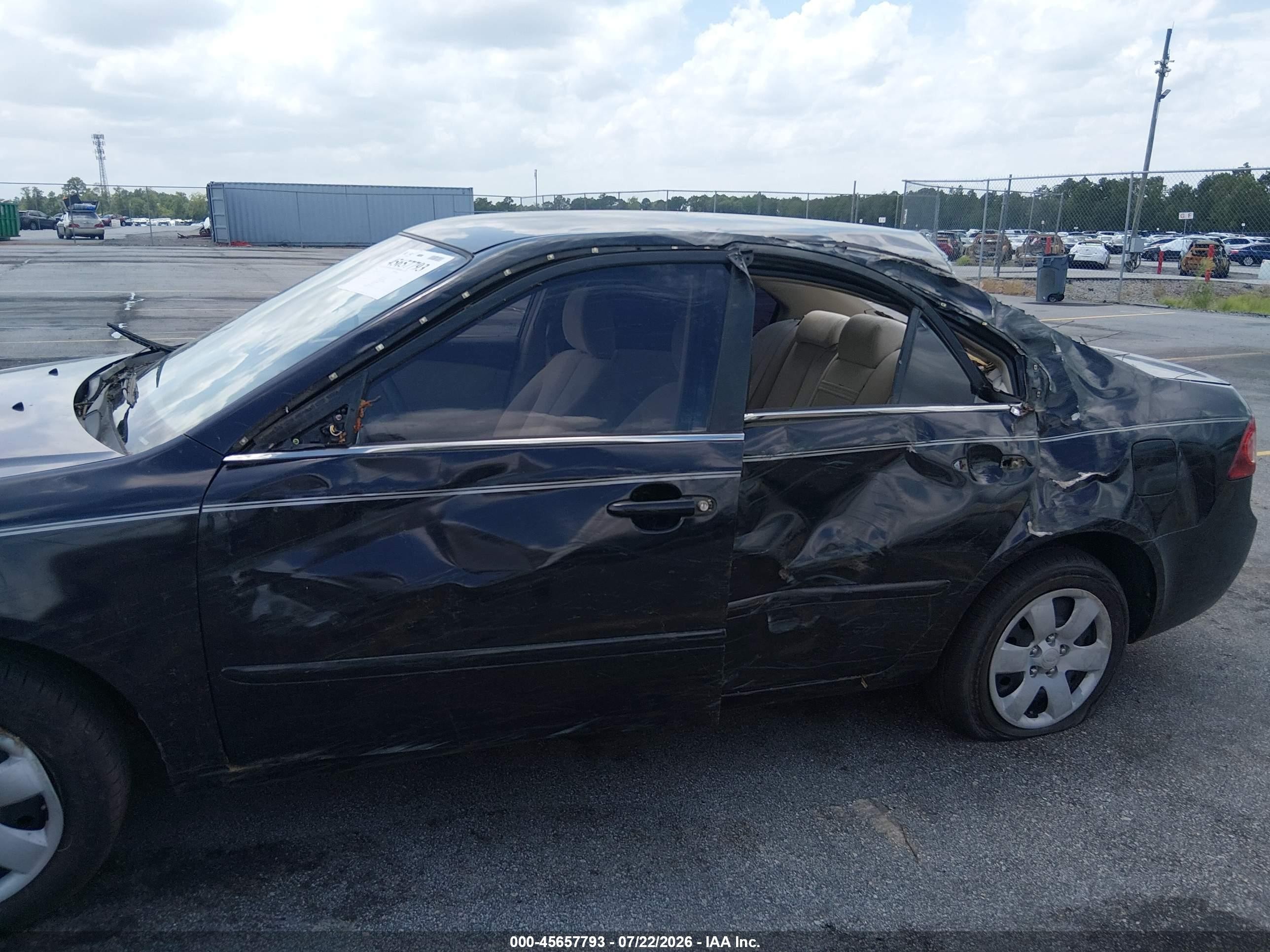 2006 Kia Optima Ex (new)/lx (new) Black vin: KNAGE123465045836