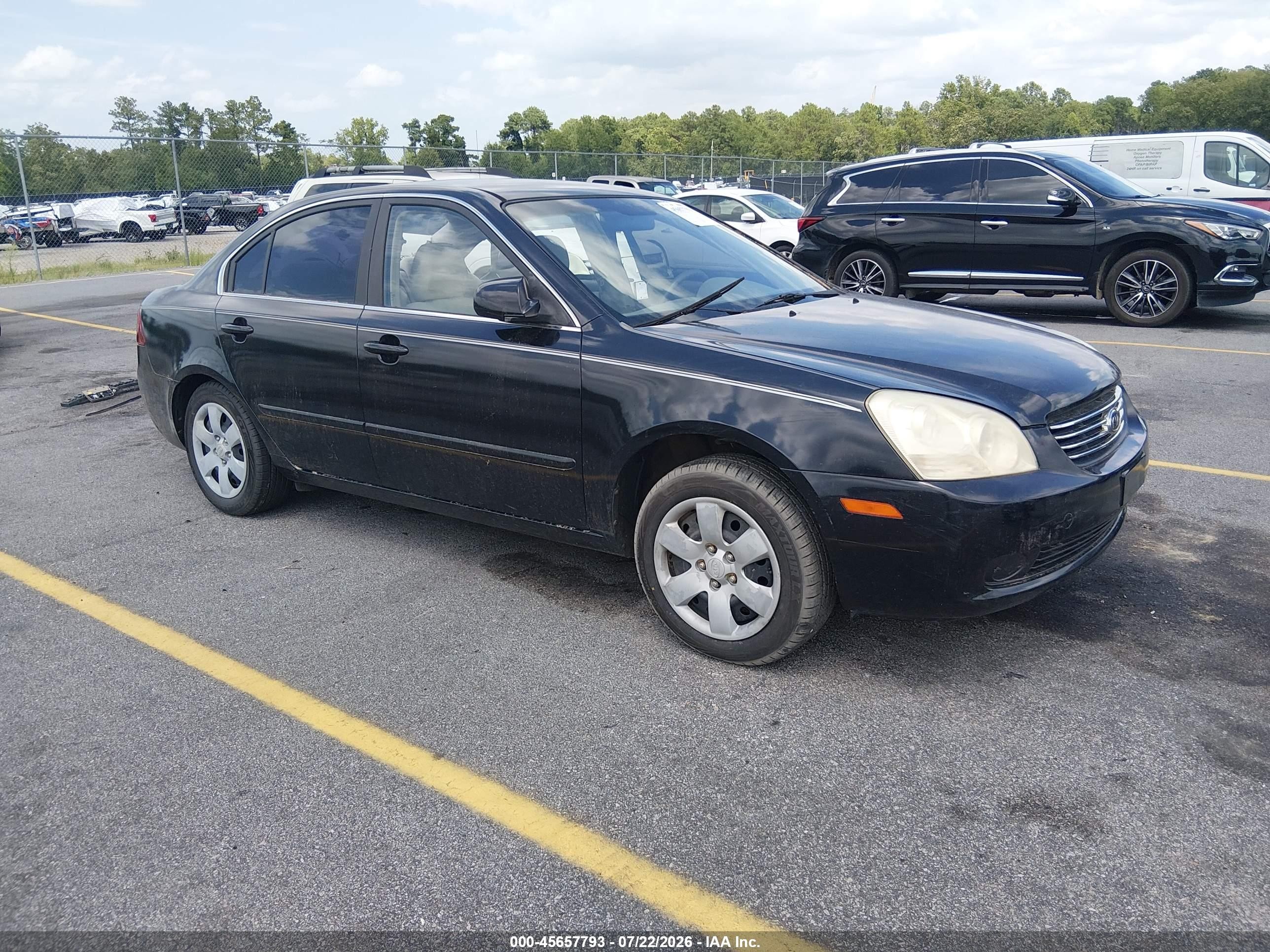 2006 Kia Optima Ex (new)/lx (new) Black vin: KNAGE123465045836
