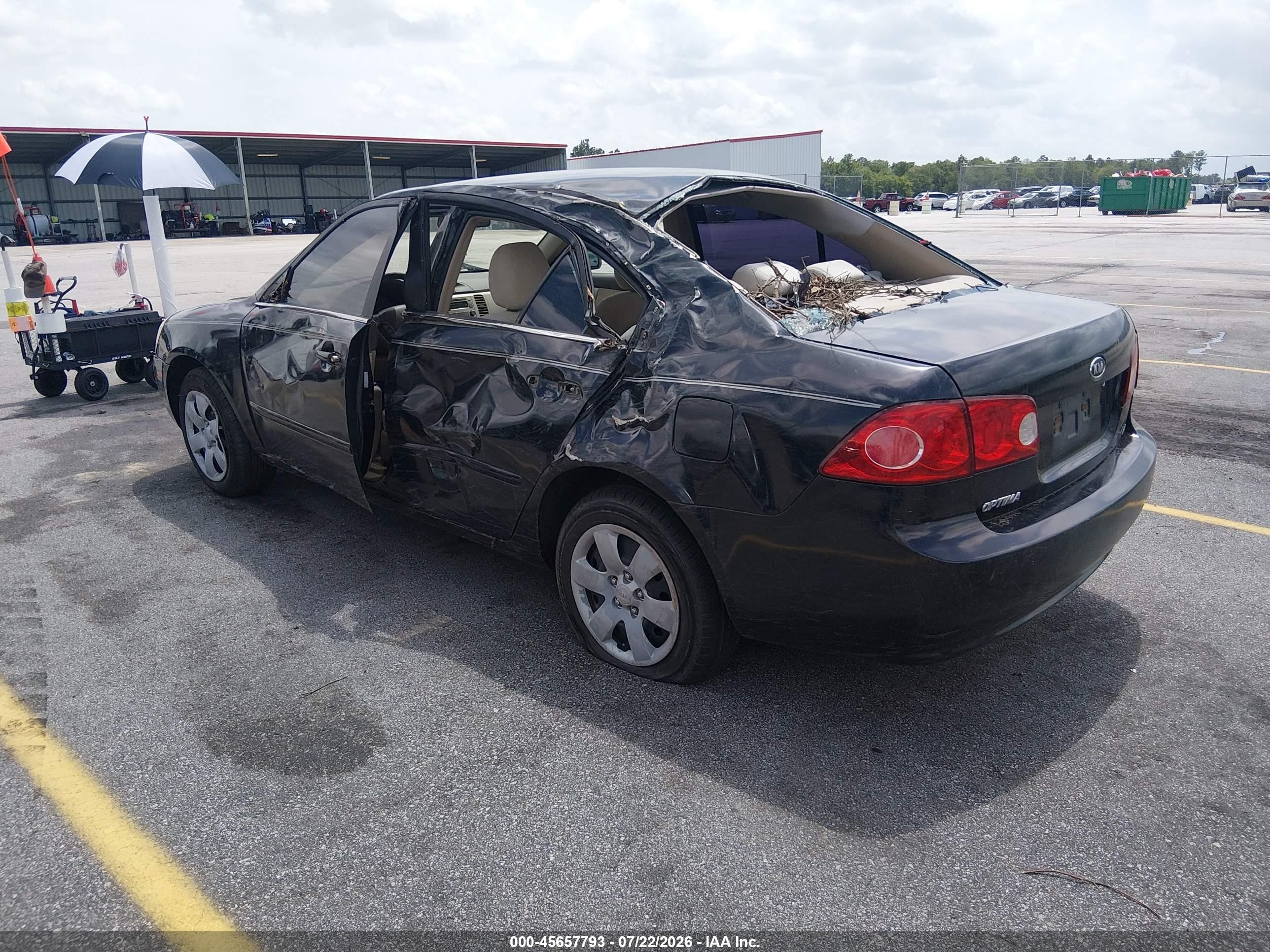 2006 Kia Optima Ex (new)/lx (new) Black vin: KNAGE123465045836