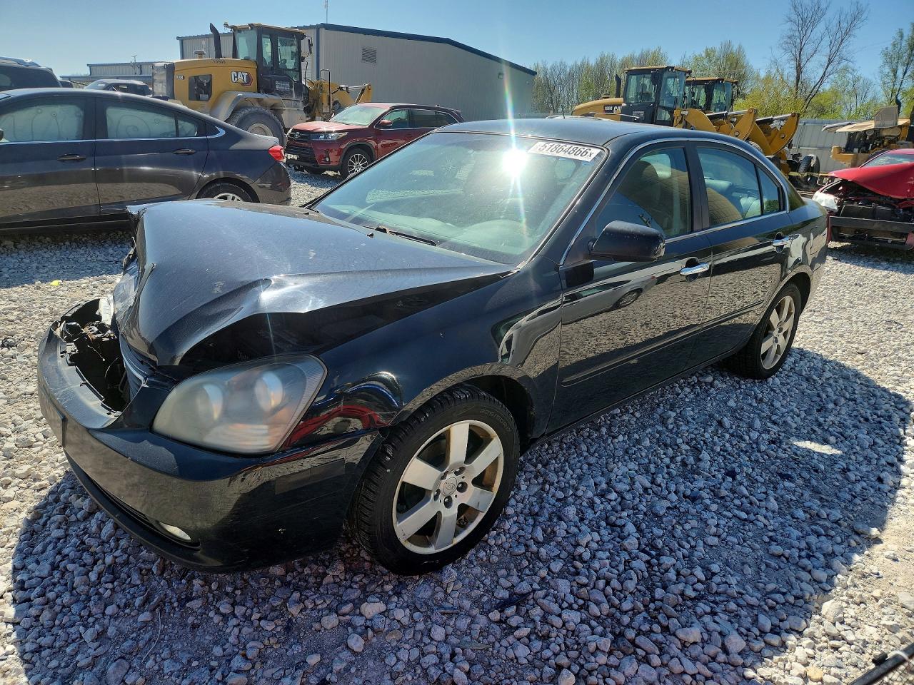 2007 Kia Optima Lx Black vin: KNAGE123475142889
