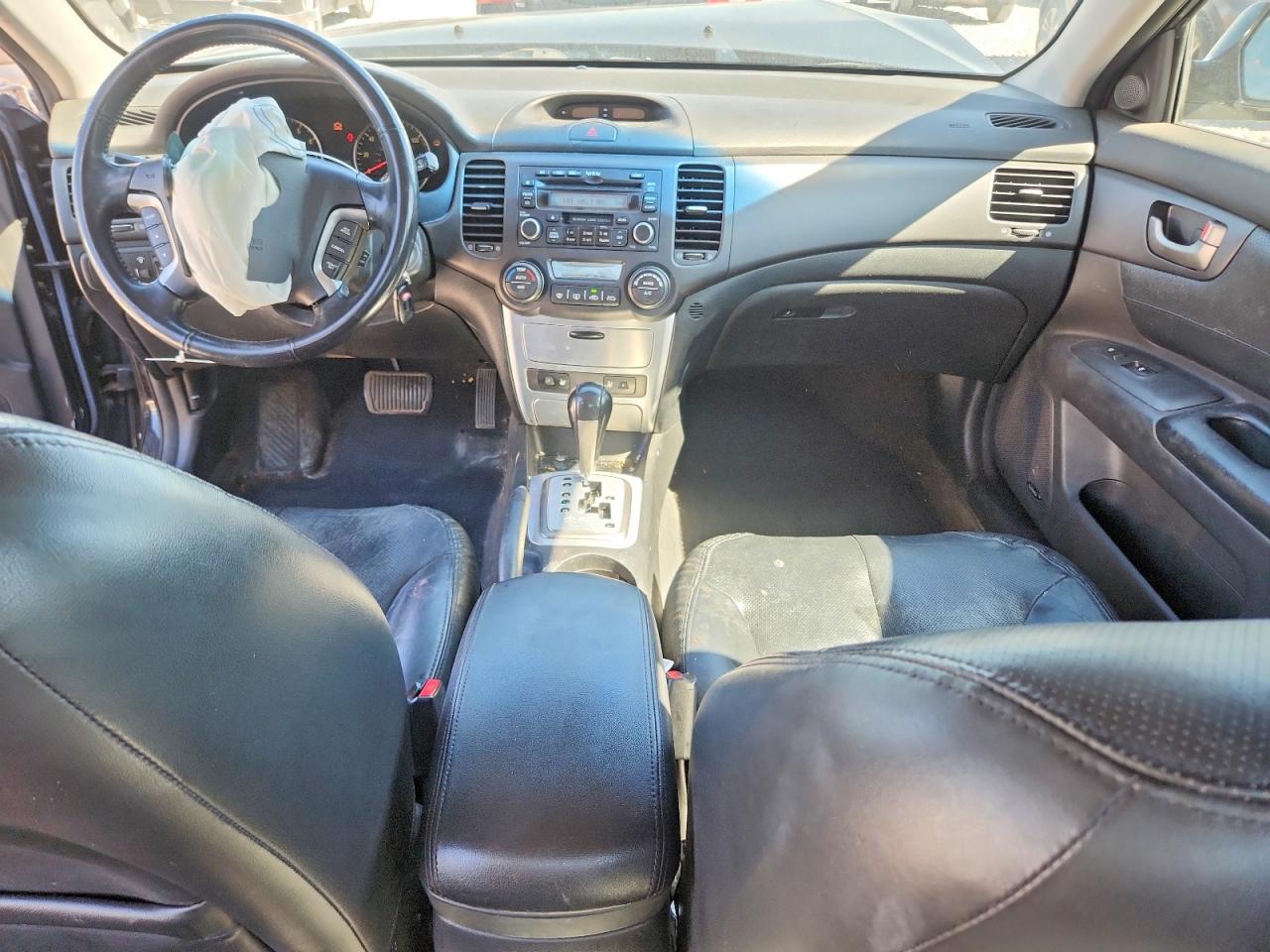 2007 Kia Optima Lx Black vin: KNAGE123475142889