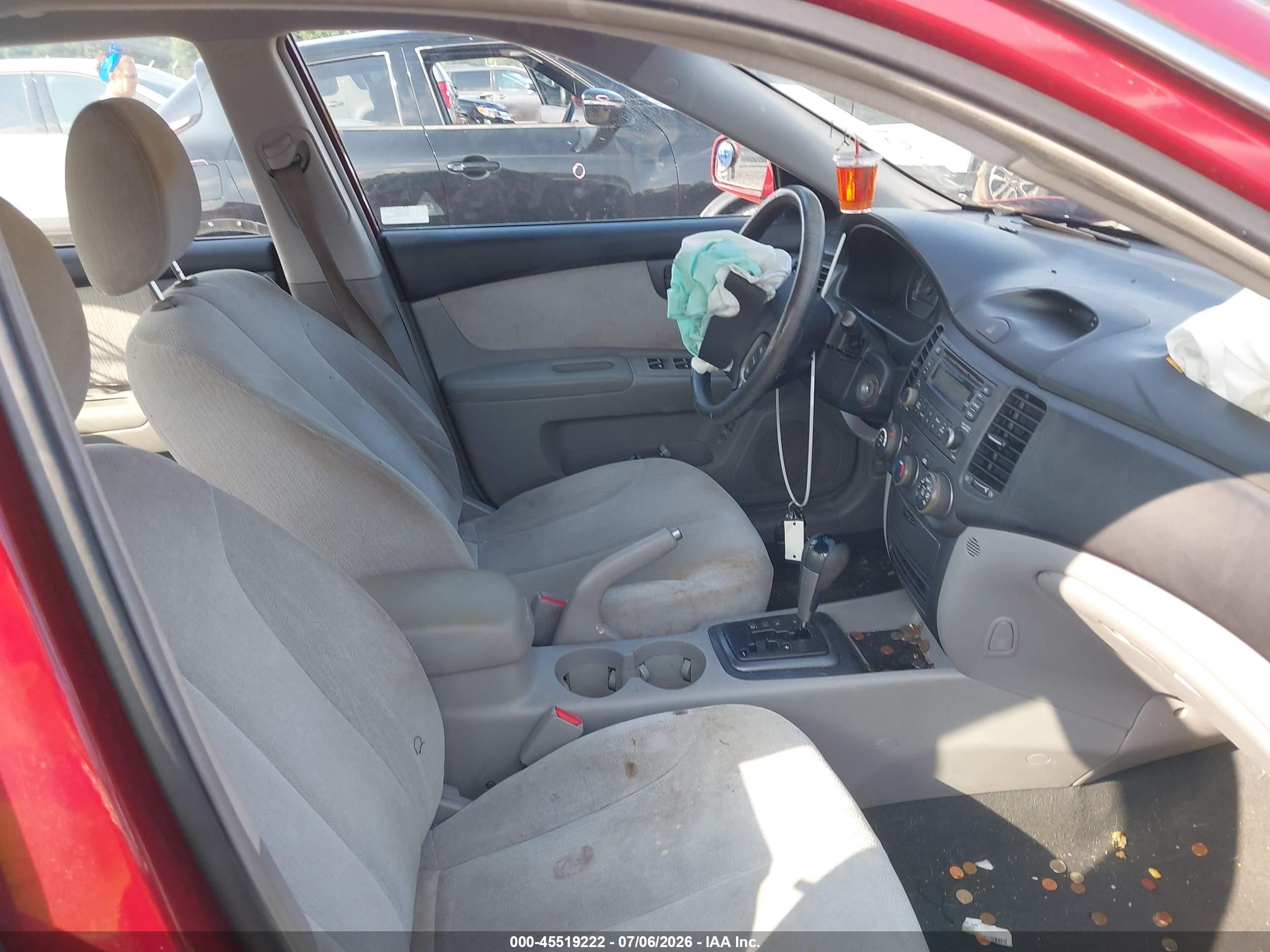 2008 Kia Optima Lx Maroon vin: KNAGE123485222615