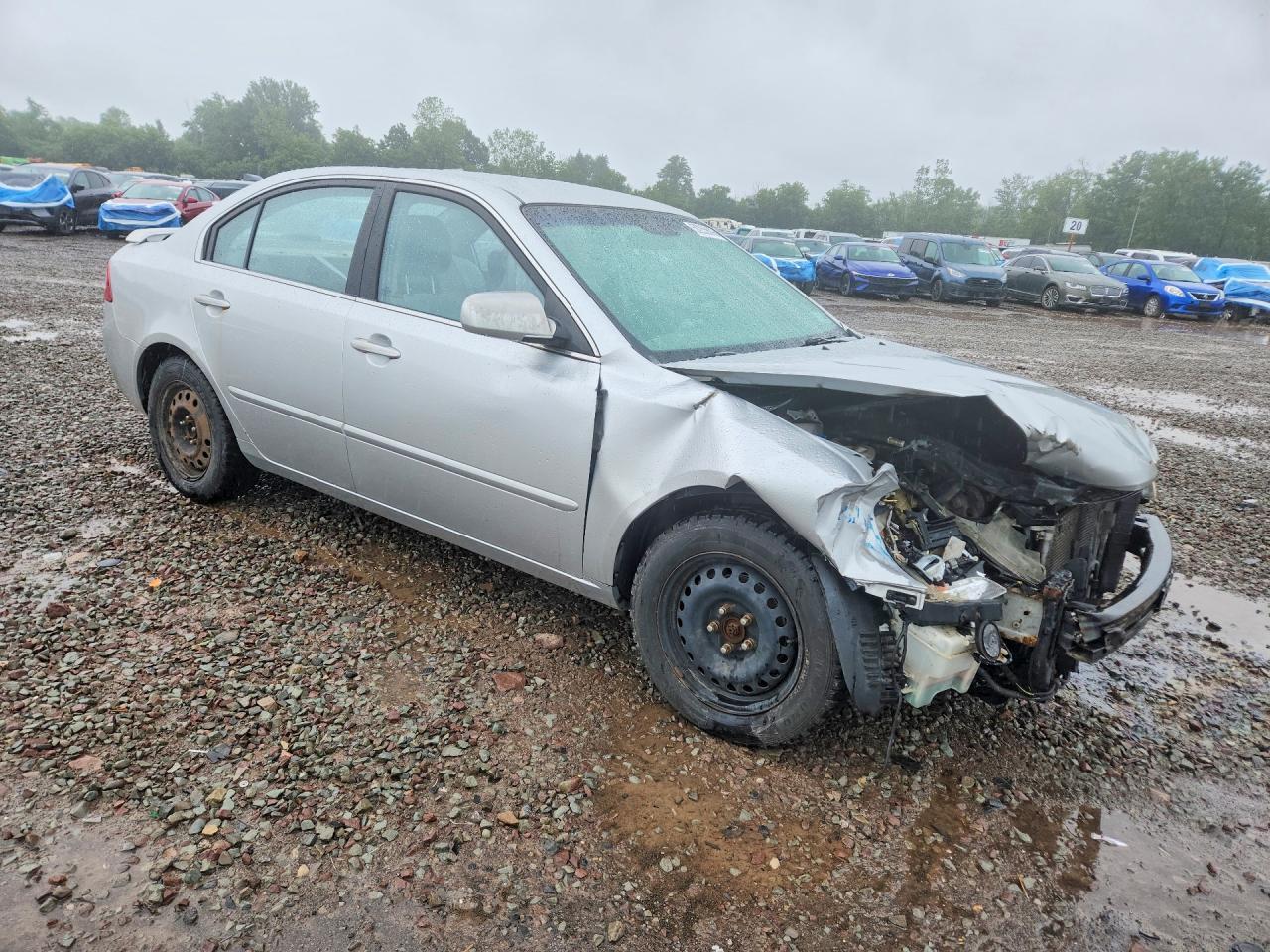 2008 Kia Optima Lx Silver vin: KNAGE123485249166