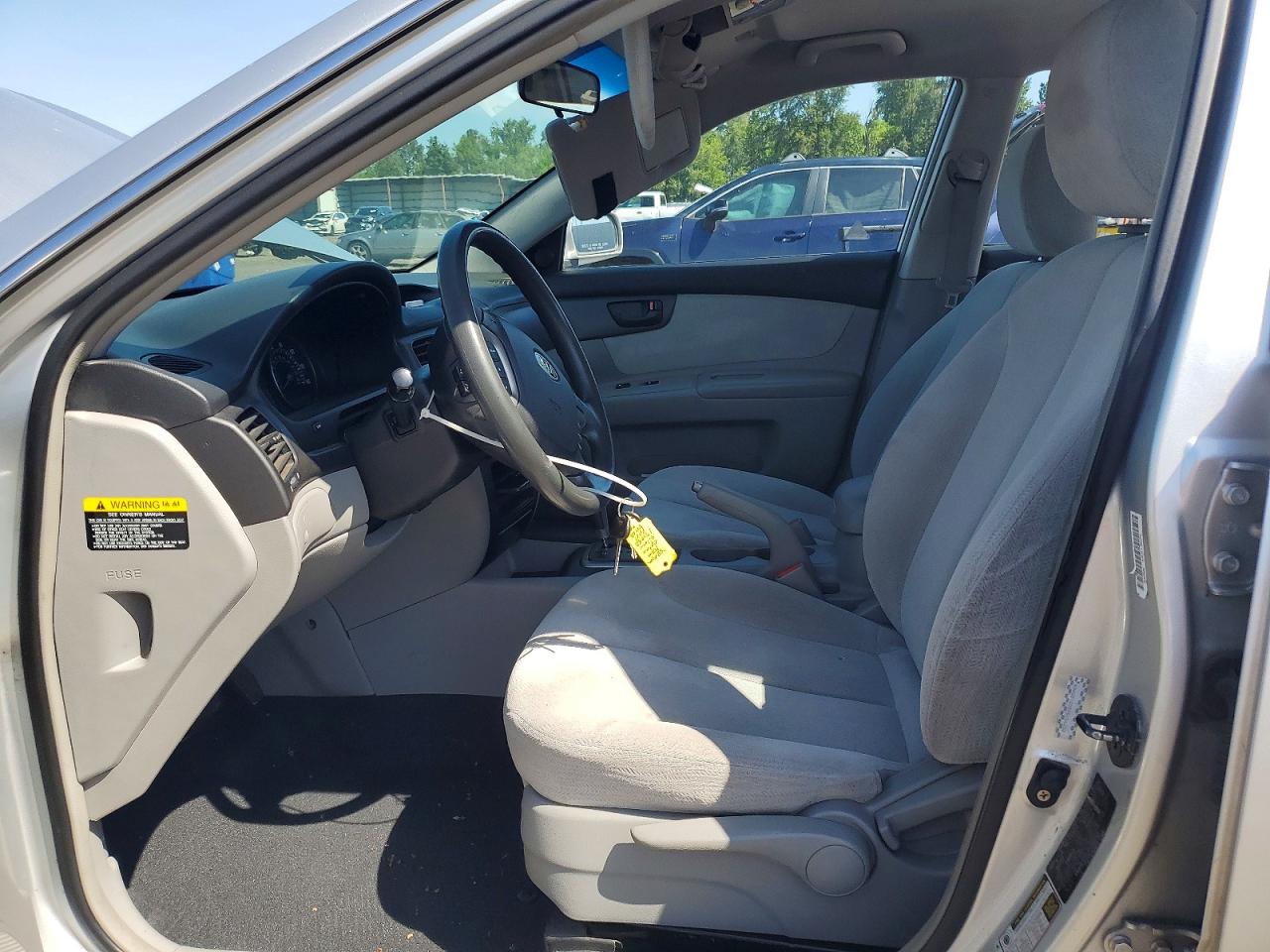 2007 Kia Optima Lx Silver vin: KNAGE123575134252