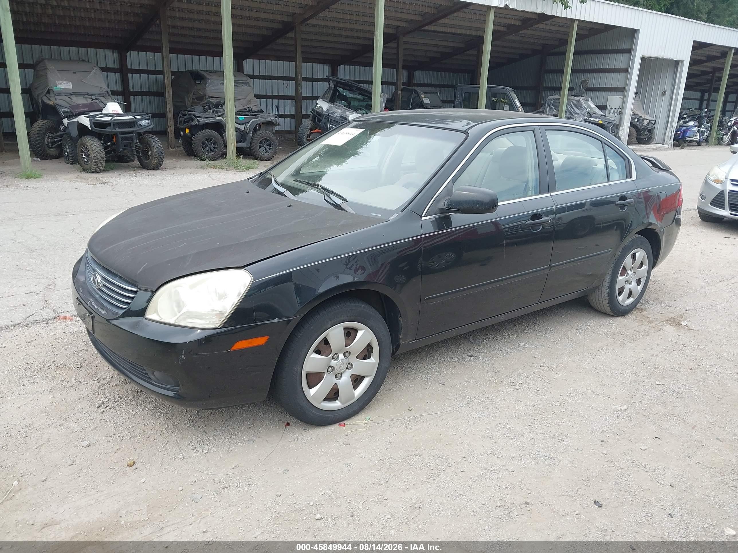 2008 Kia Optima Lx Black vin: KNAGE123585212692
