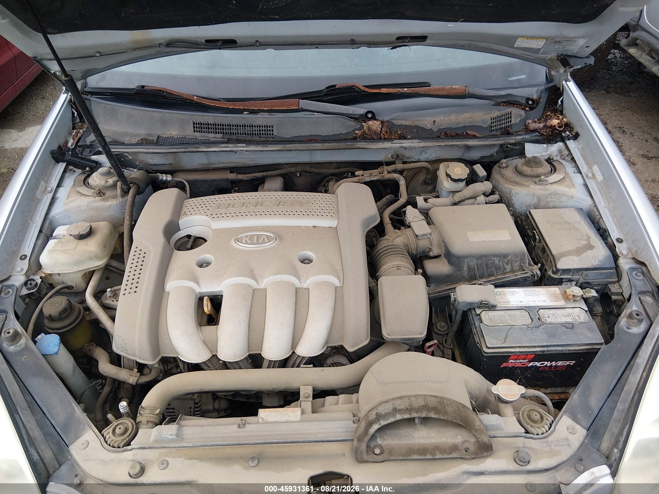 2006 Kia Optima Ex (new)/lx (new) Silver vin: KNAGE123765048763
