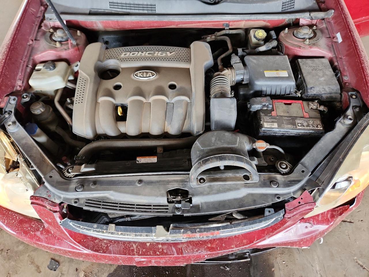 2007 Kia Optima Lx Red vin: KNAGE123775113841