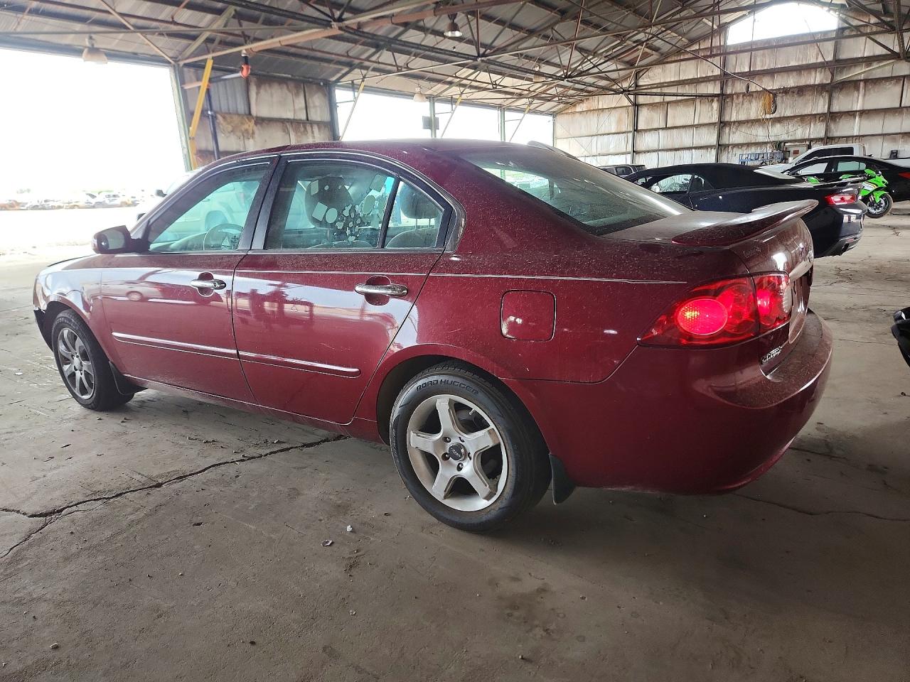 2007 Kia Optima Lx Red vin: KNAGE123775113841