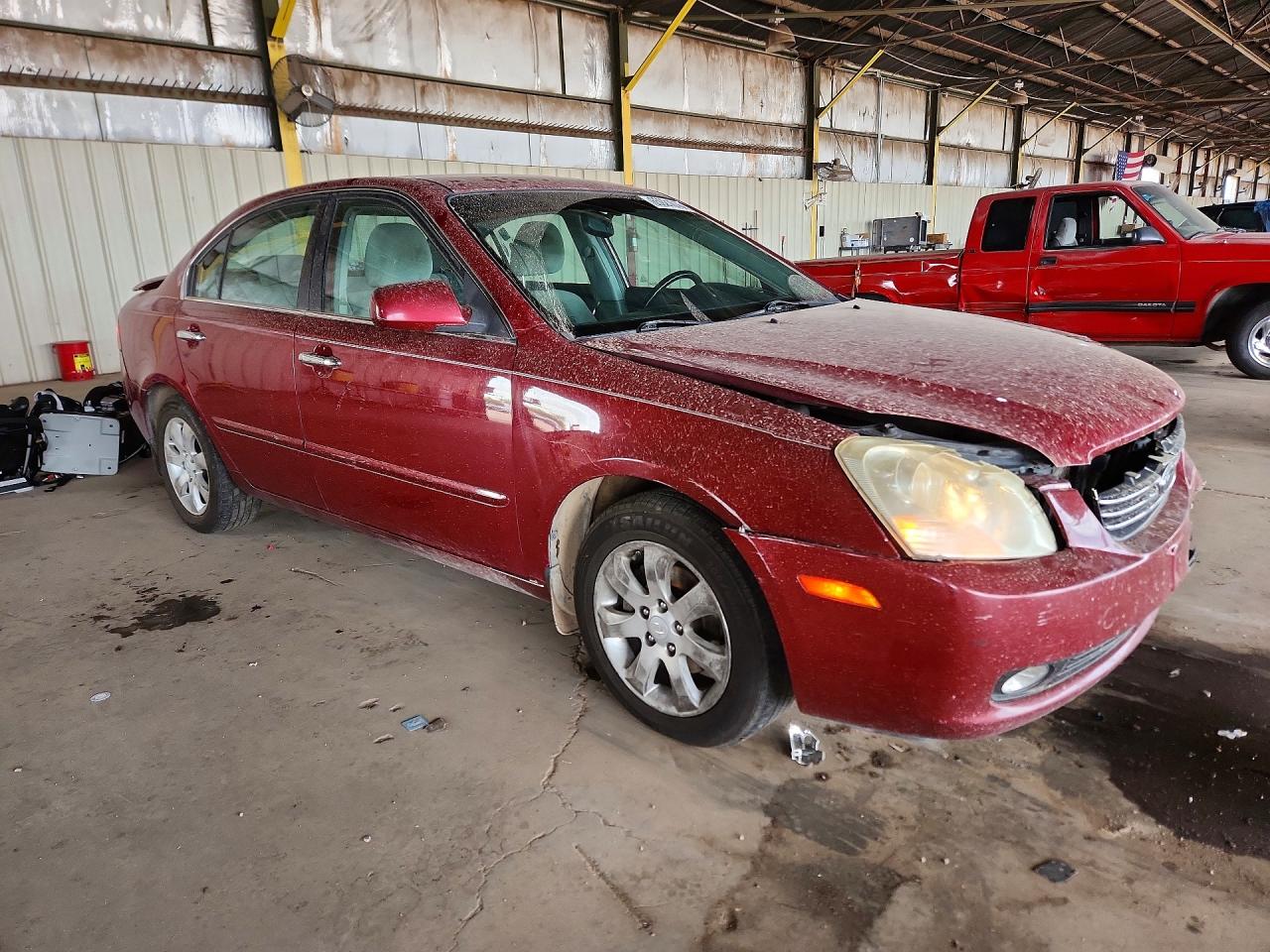 2007 Kia Optima Lx Red vin: KNAGE123775113841