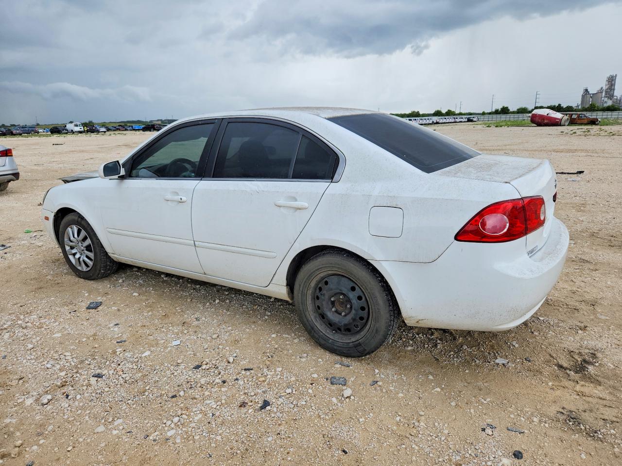 2008 Kia Optima Lx White vin: KNAGE123885229762