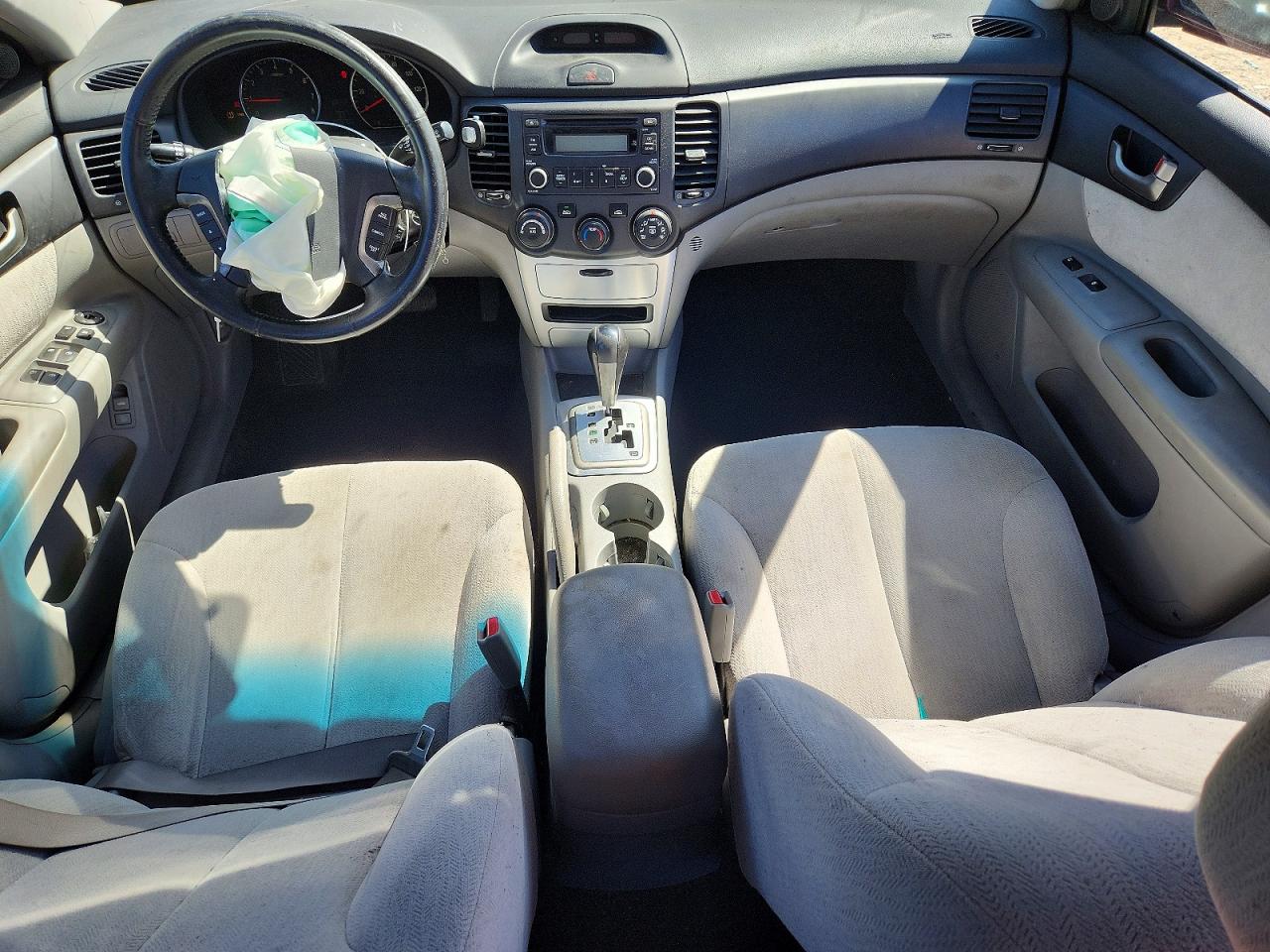 2007 Kia Optima Lx Burgundy vin: KNAGE123975139857