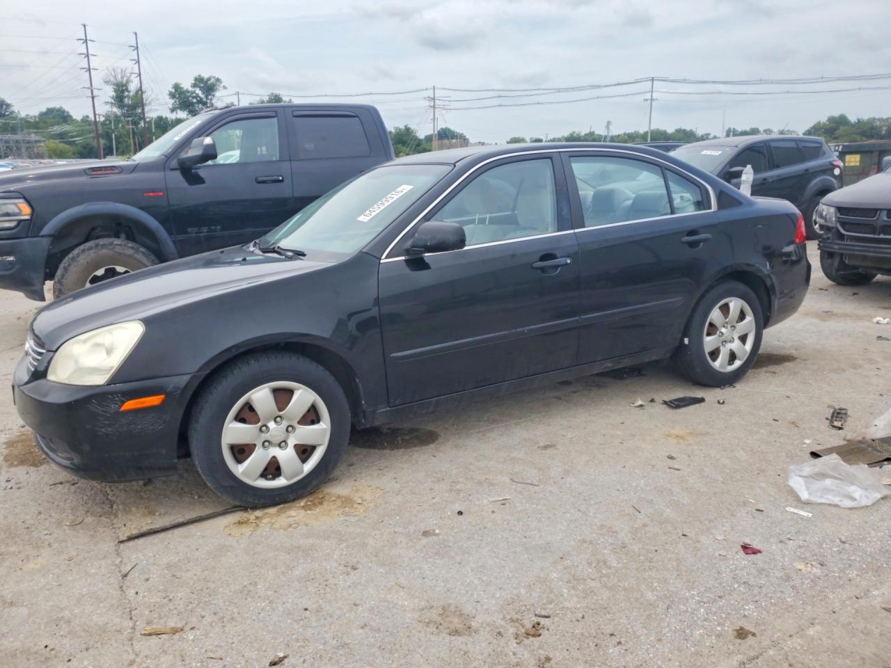 2008 Kia Optima Lx Черный vin: KNAGE123985173685