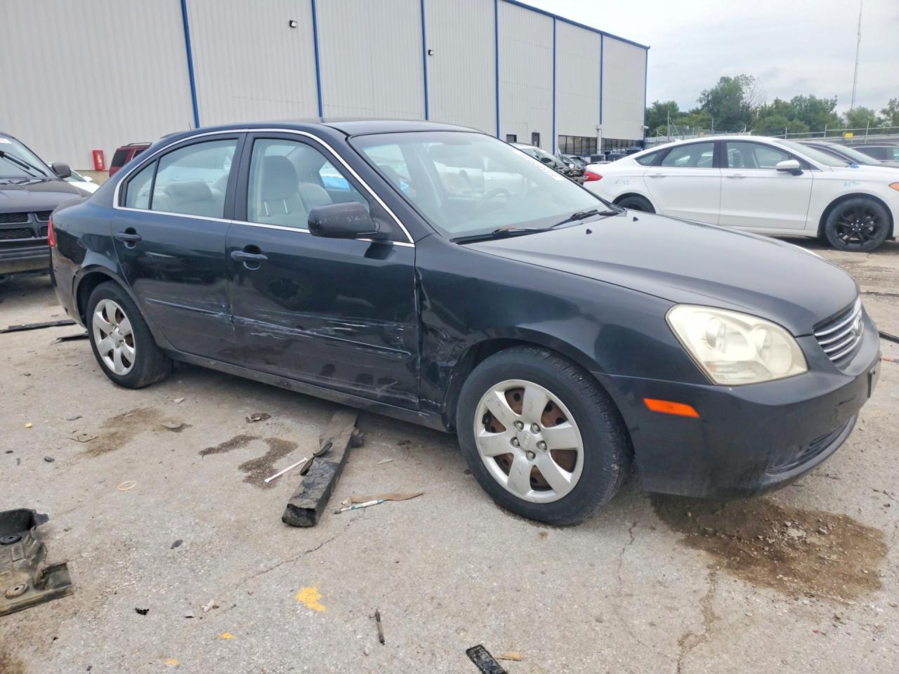 2008 Kia Optima Lx Черный vin: KNAGE123985173685