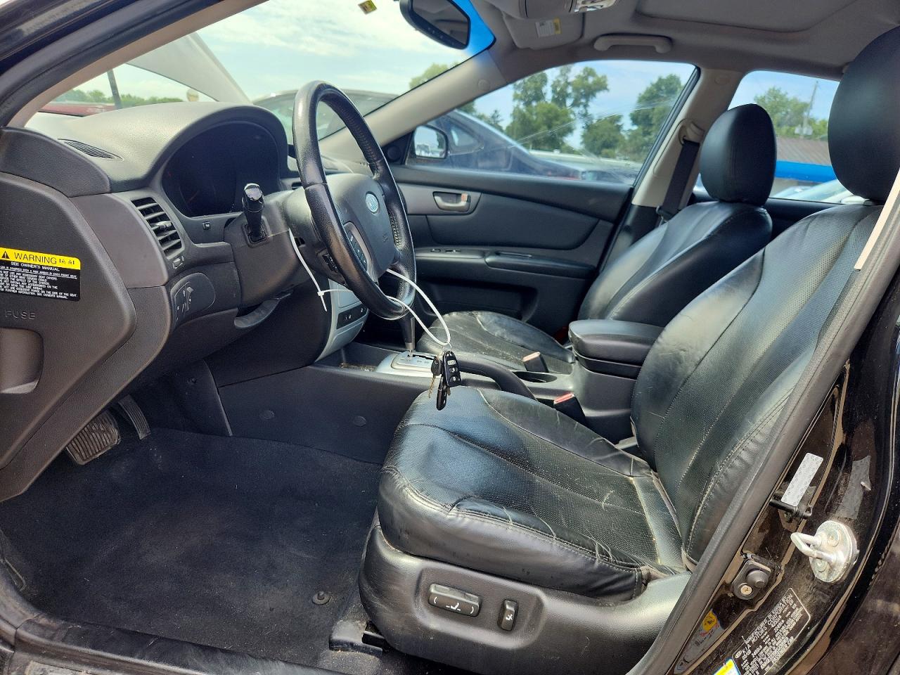 2008 Kia Optima Lx Черный vin: KNAGE123985238969