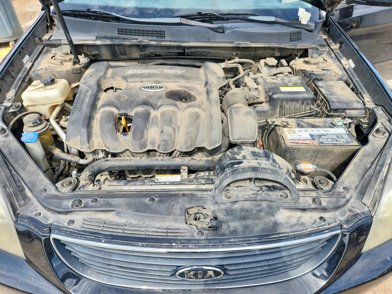 2008 Kia Optima Lx Черный vin: KNAGE123985238969