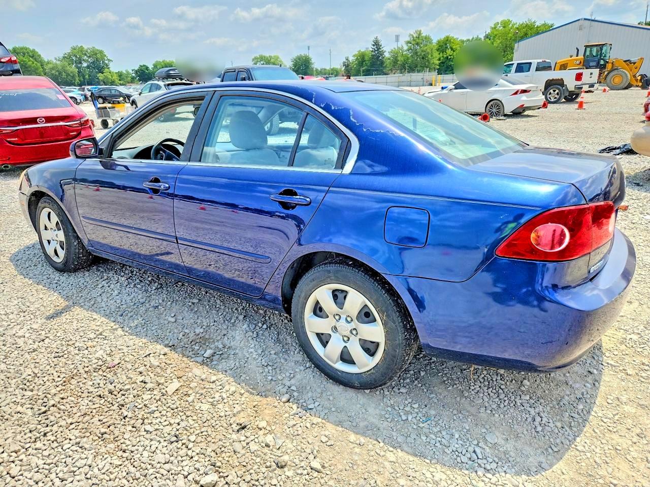 2008 Kia Optima Lx/ex Blue vin: KNAGE123X85217130