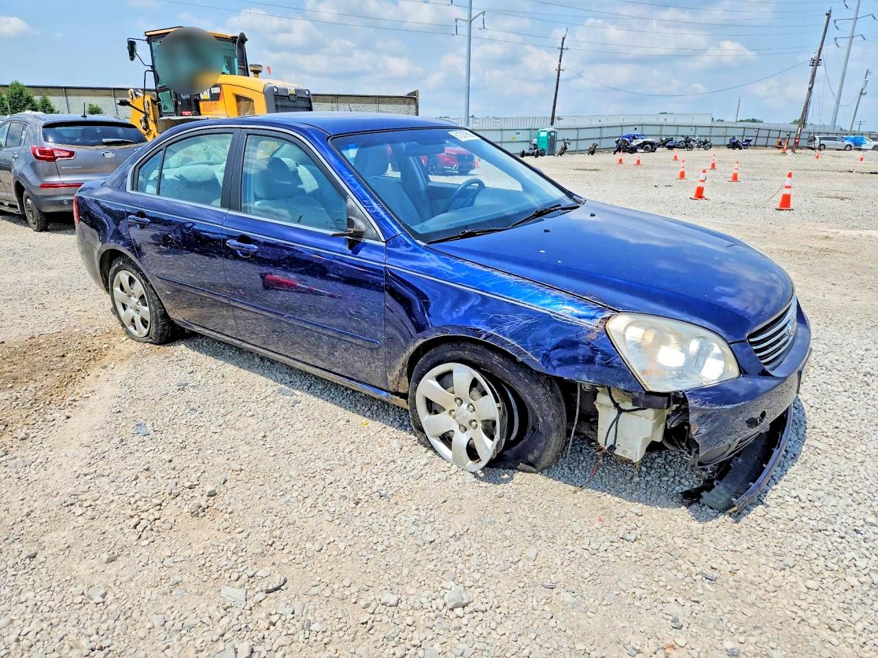 2008 Kia Optima Lx/ex Blue vin: KNAGE123X85217130