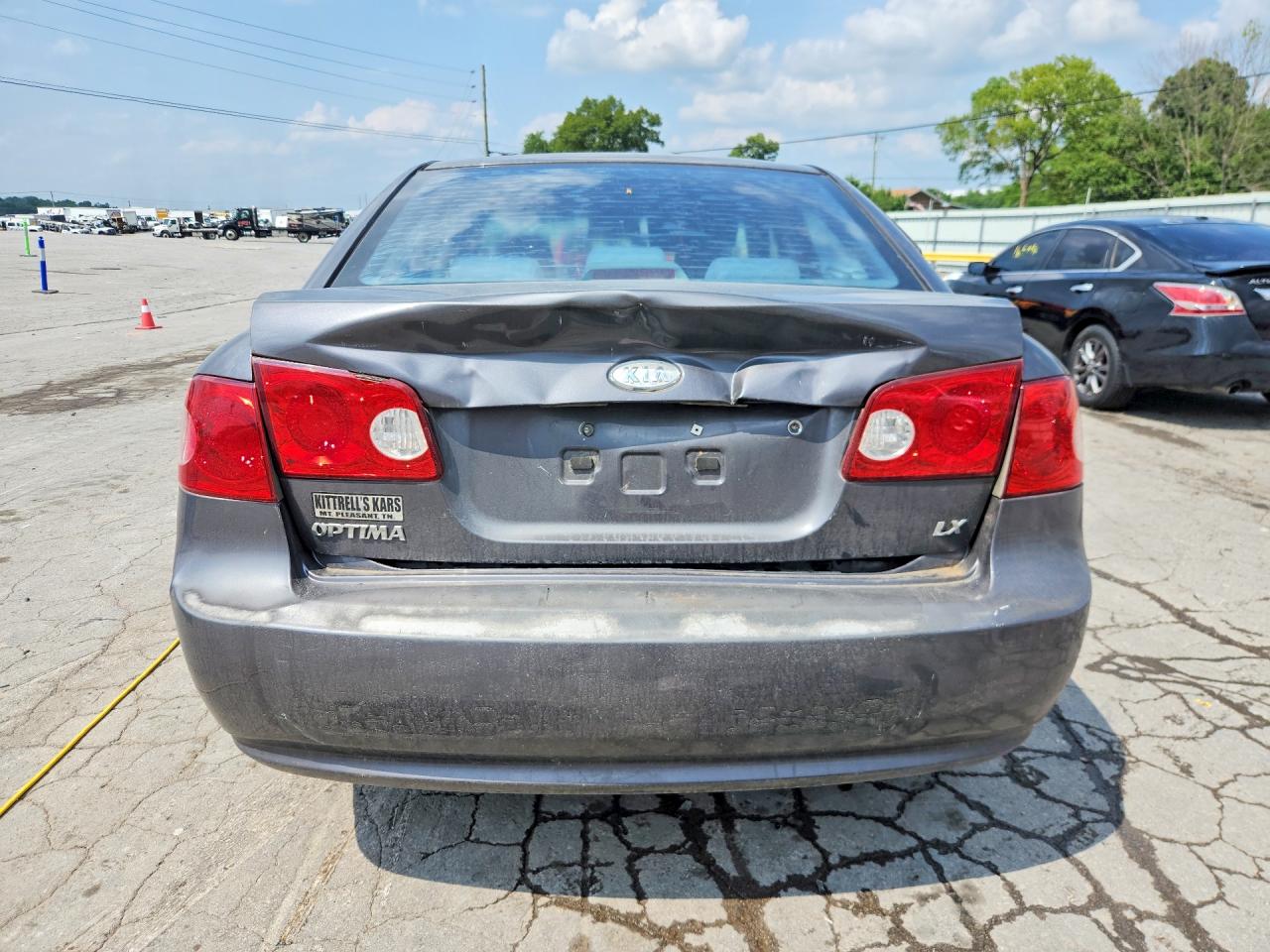 2008 Kia Optima Lx Gray vin: KNAGE123X85250774
