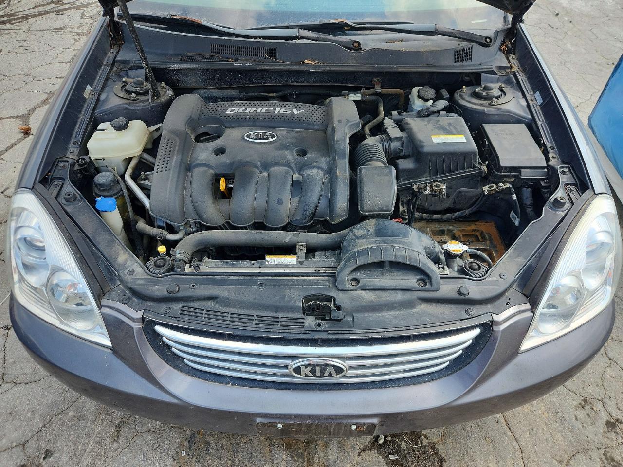 2008 Kia Optima Lx Gray vin: KNAGE123X85250774