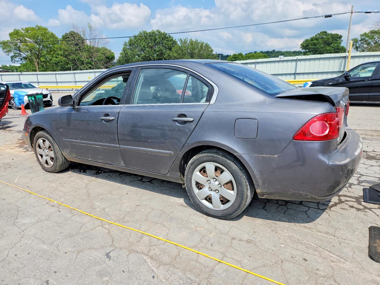 2008 Kia Optima Lx Gray vin: KNAGE123X85250774
