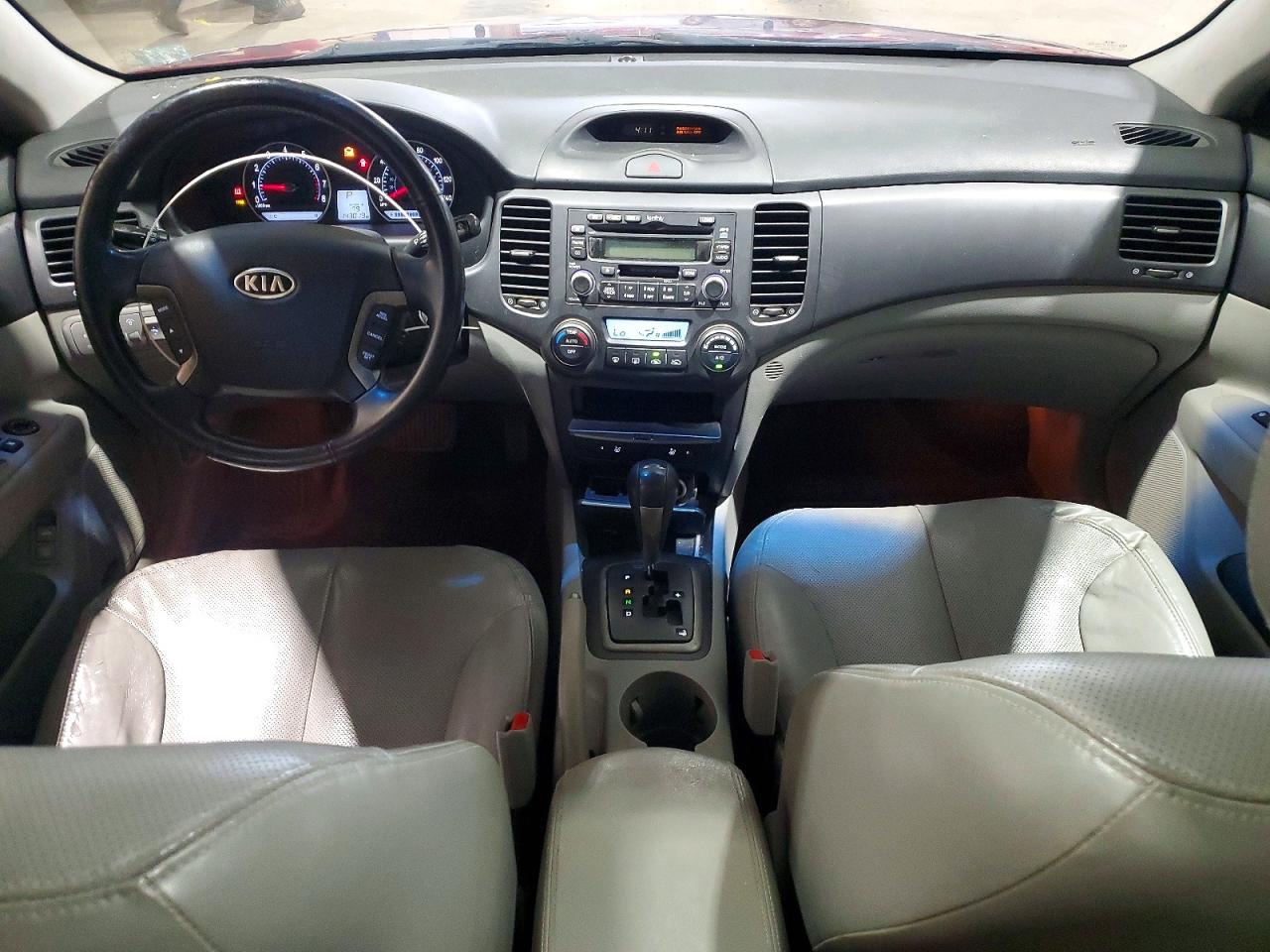 2007 Kia Optima Lx Темно-бордовый vin: KNAGE124175157889