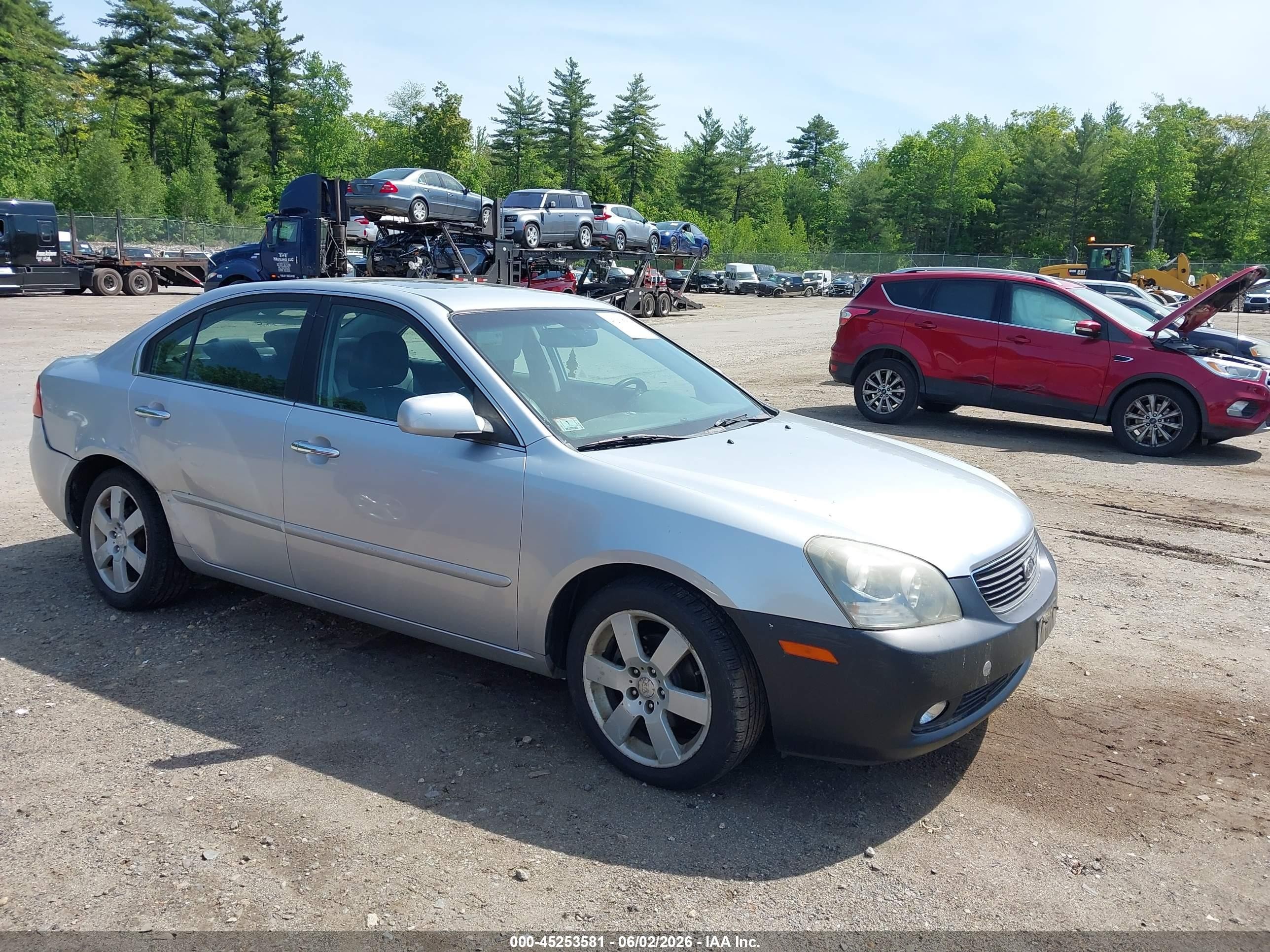 2006 Kia Optima Ex V6 (new)/lx V6 (new) Silver vin: KNAGE124365031354
