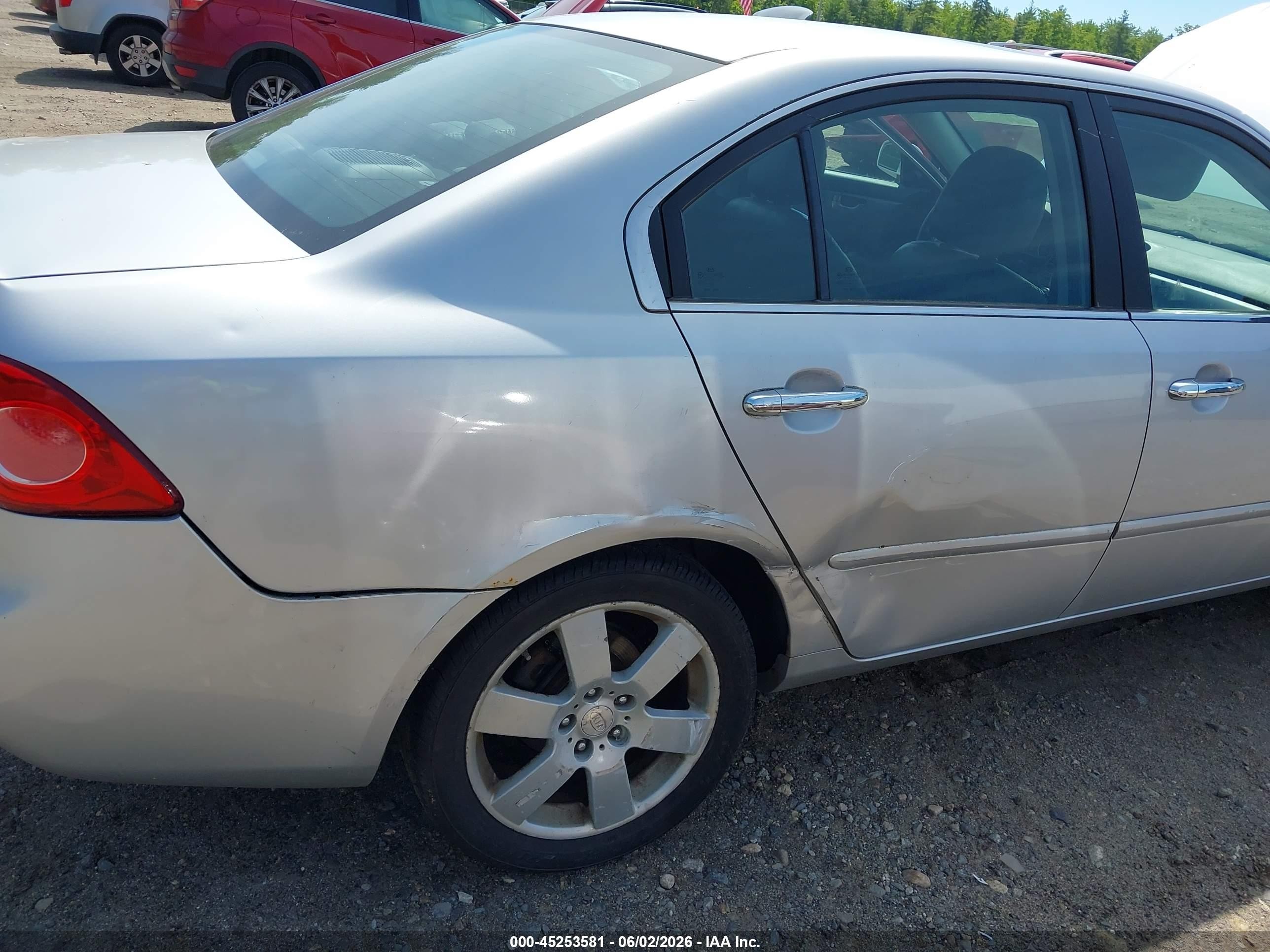 2006 Kia Optima Ex V6 (new)/lx V6 (new) Silver vin: KNAGE124365031354